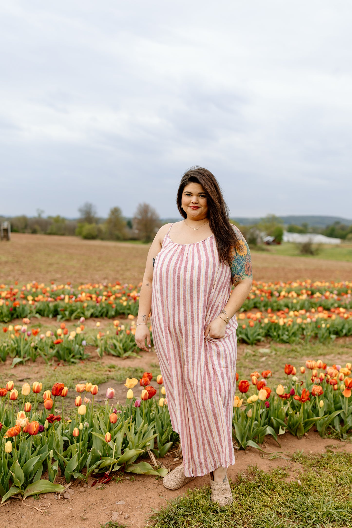 Shania Striped Jumpsuit