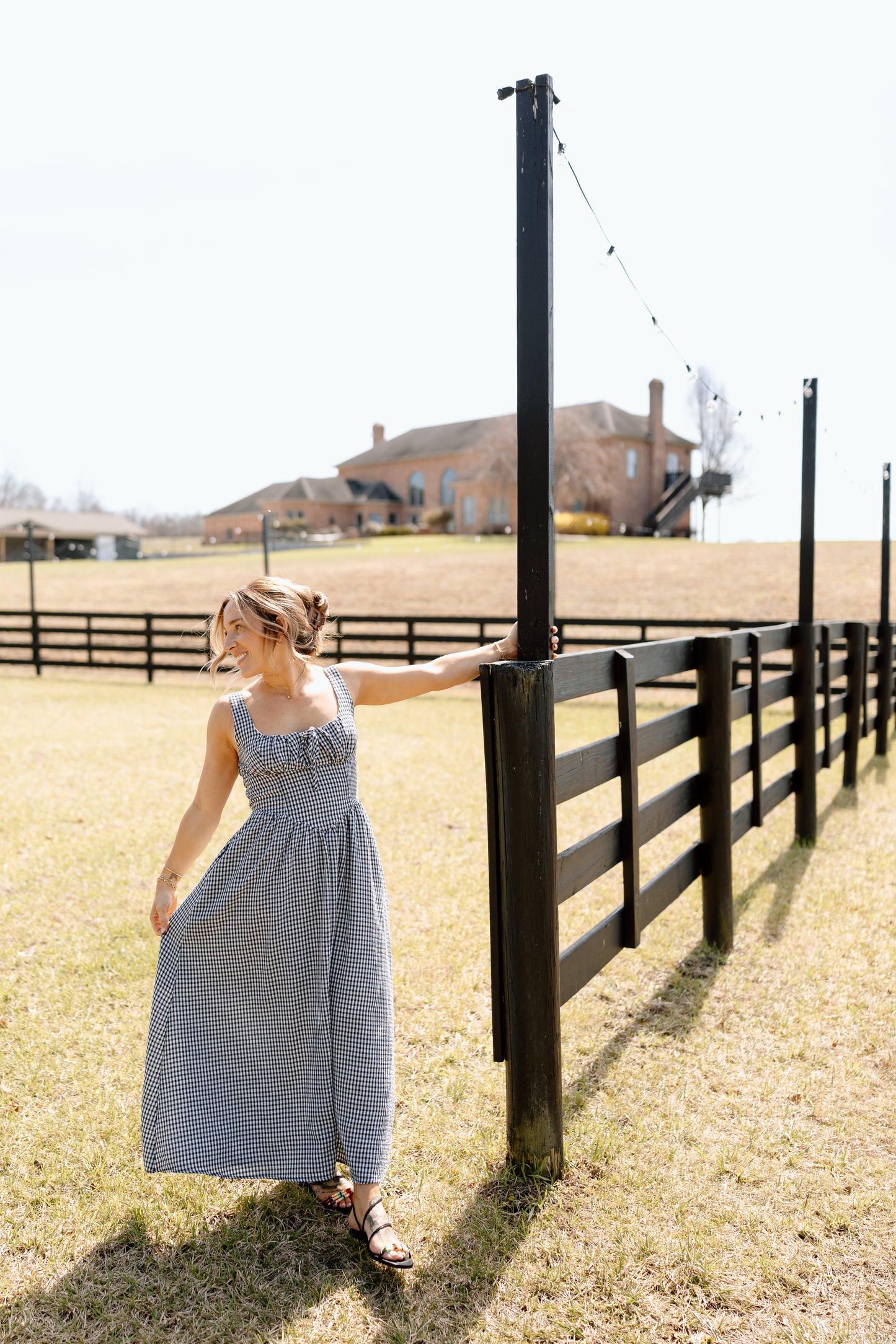 Calla Gingham Midi