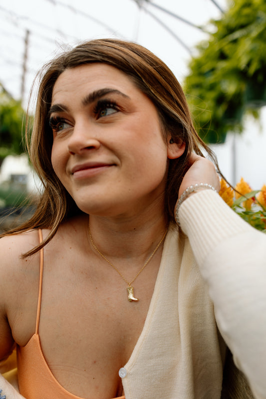 Yeehaw Cowboy Pendant Necklace