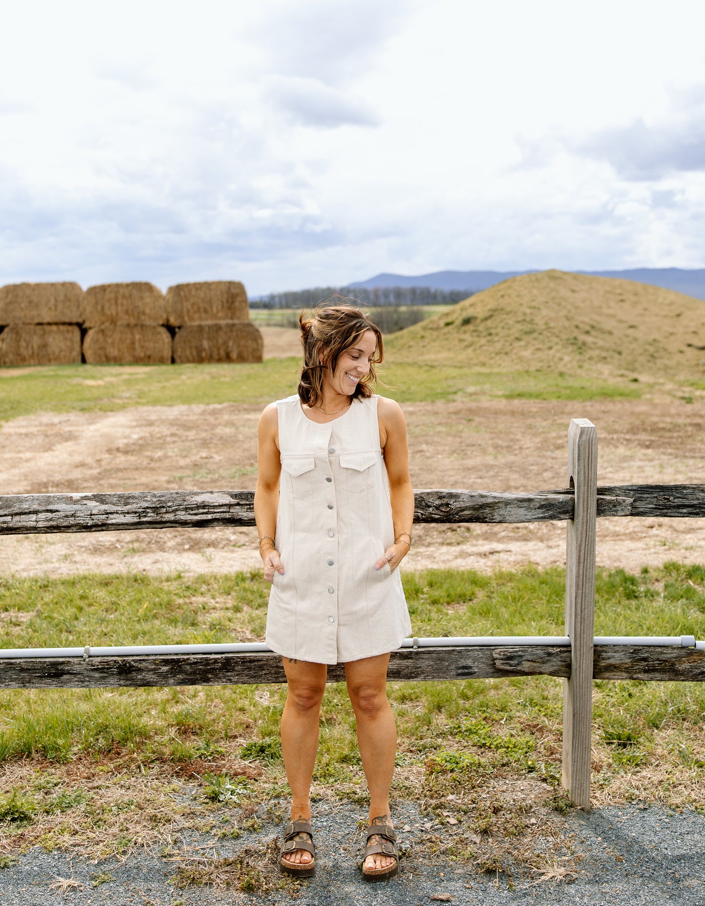 Hazleigh Denim Shirt Dress