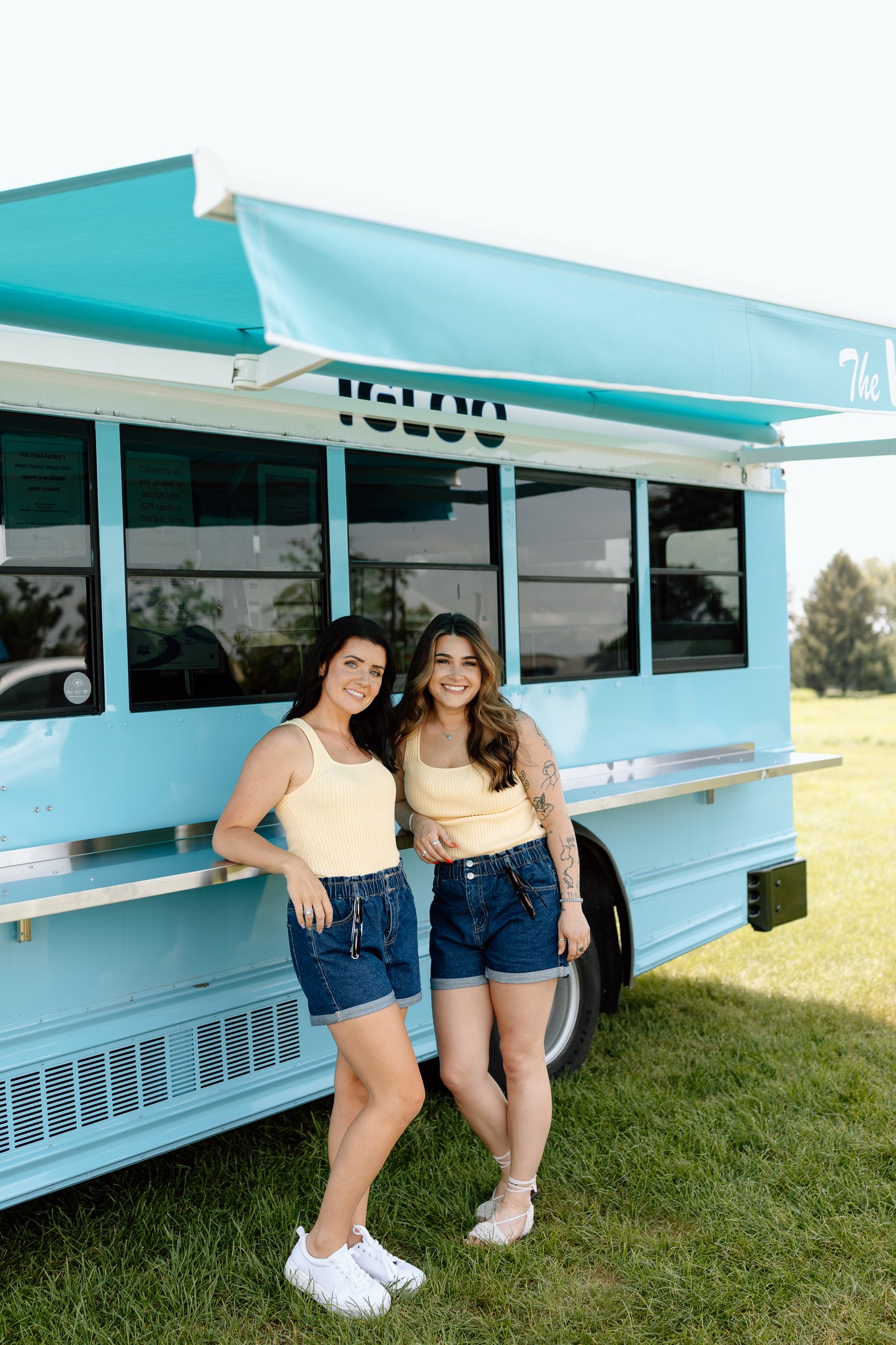 Piper Paper Bag Denim Shorts