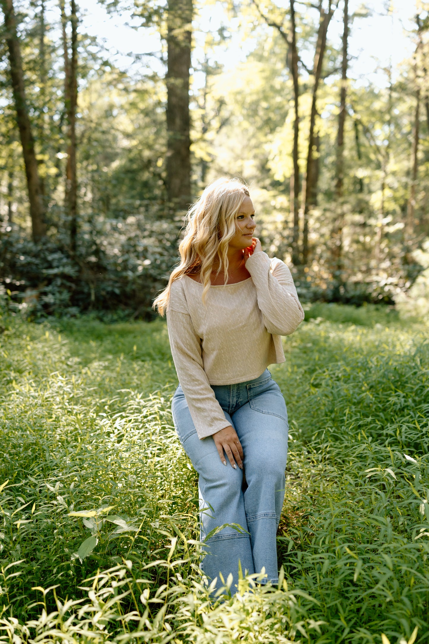 Reba Cable Knit Top
