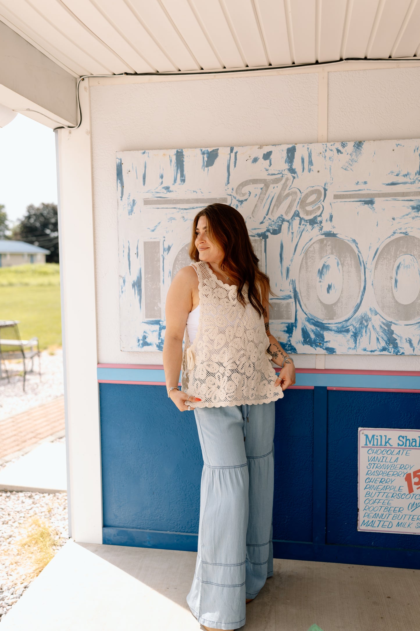 Lucy Denim Wide Leg Pant