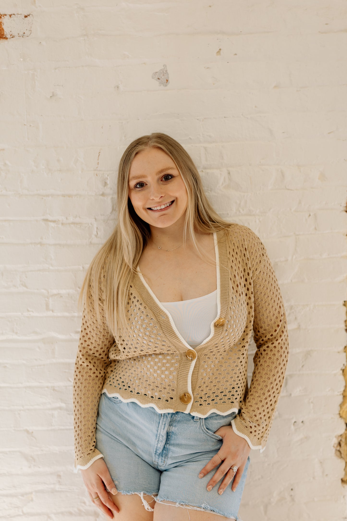 Fable Open Knit Cardi