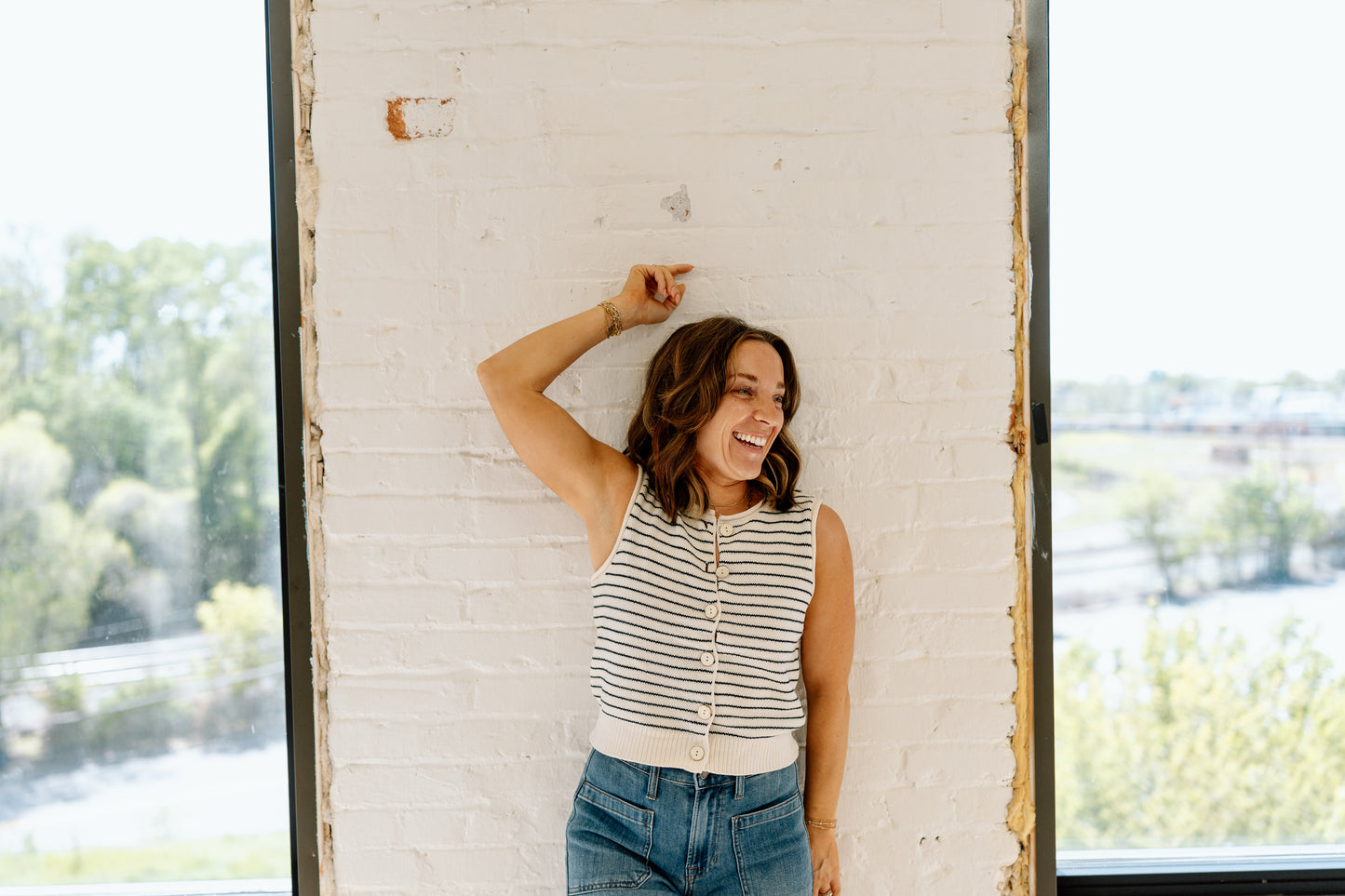 Charli Button Down