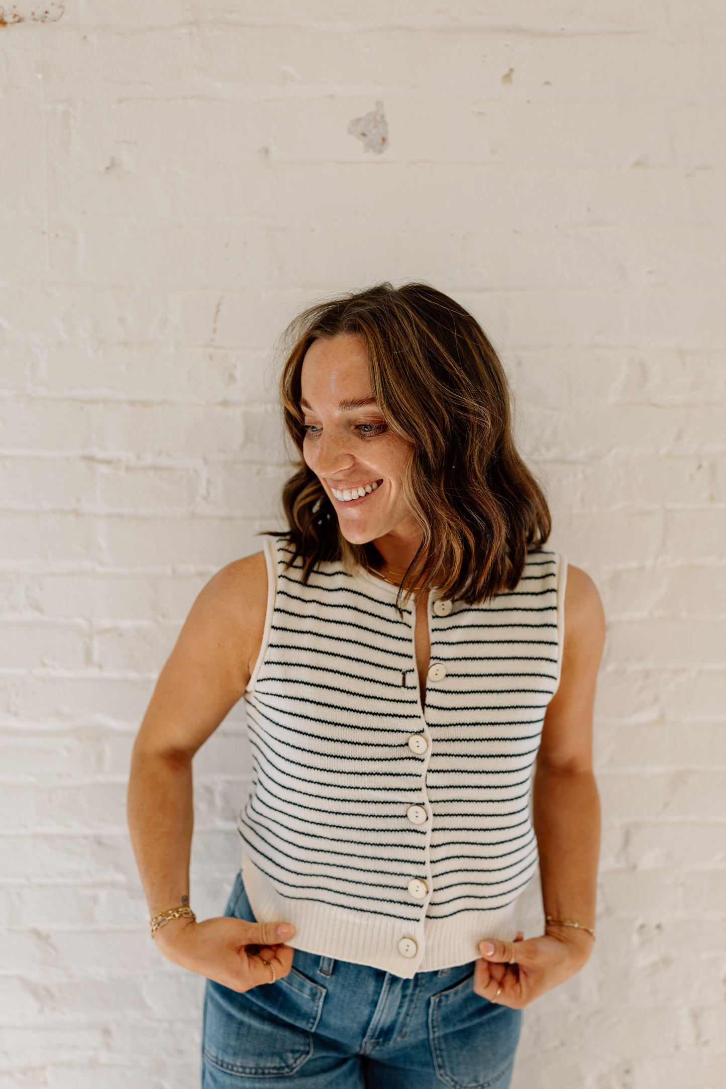 Charli Button Down
