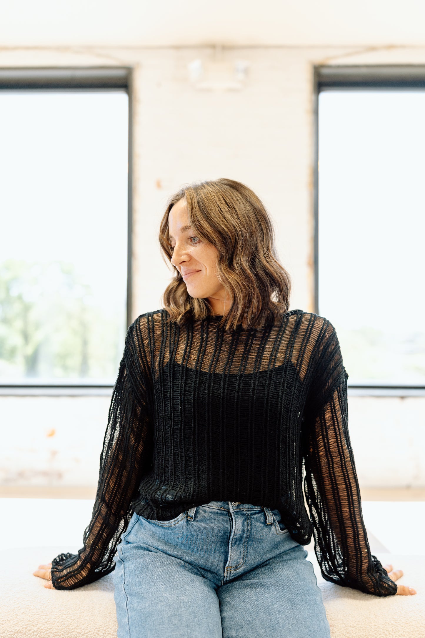 Murphy Ladder Knit Top