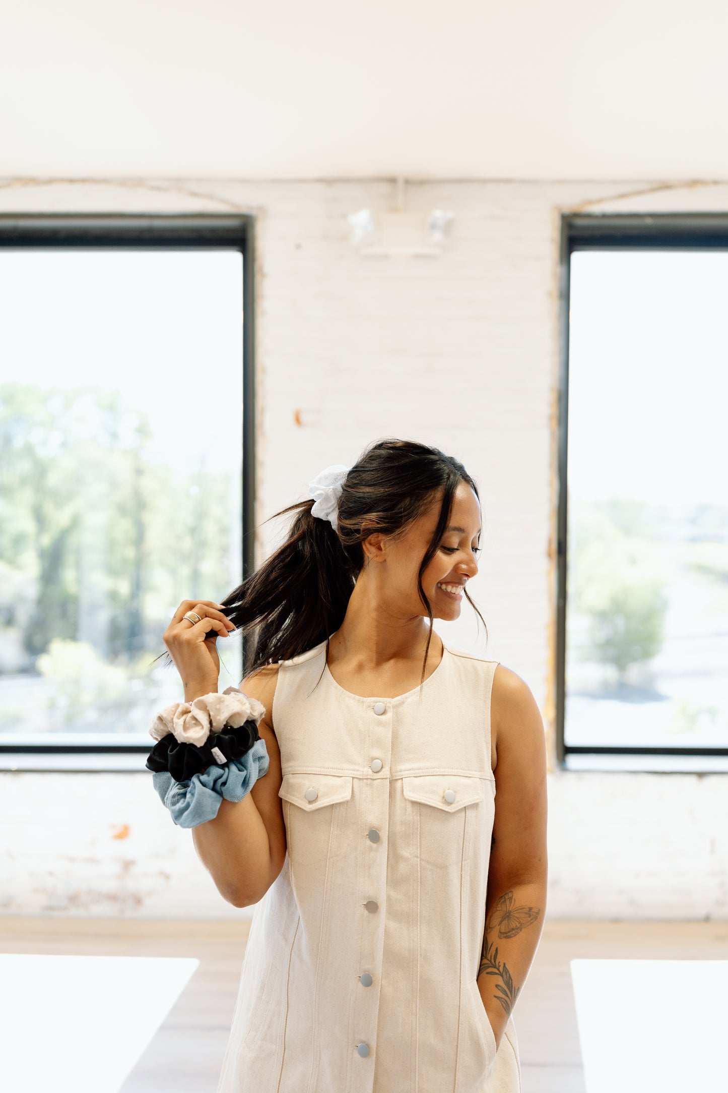 Hazleigh Denim Shirt Dress
