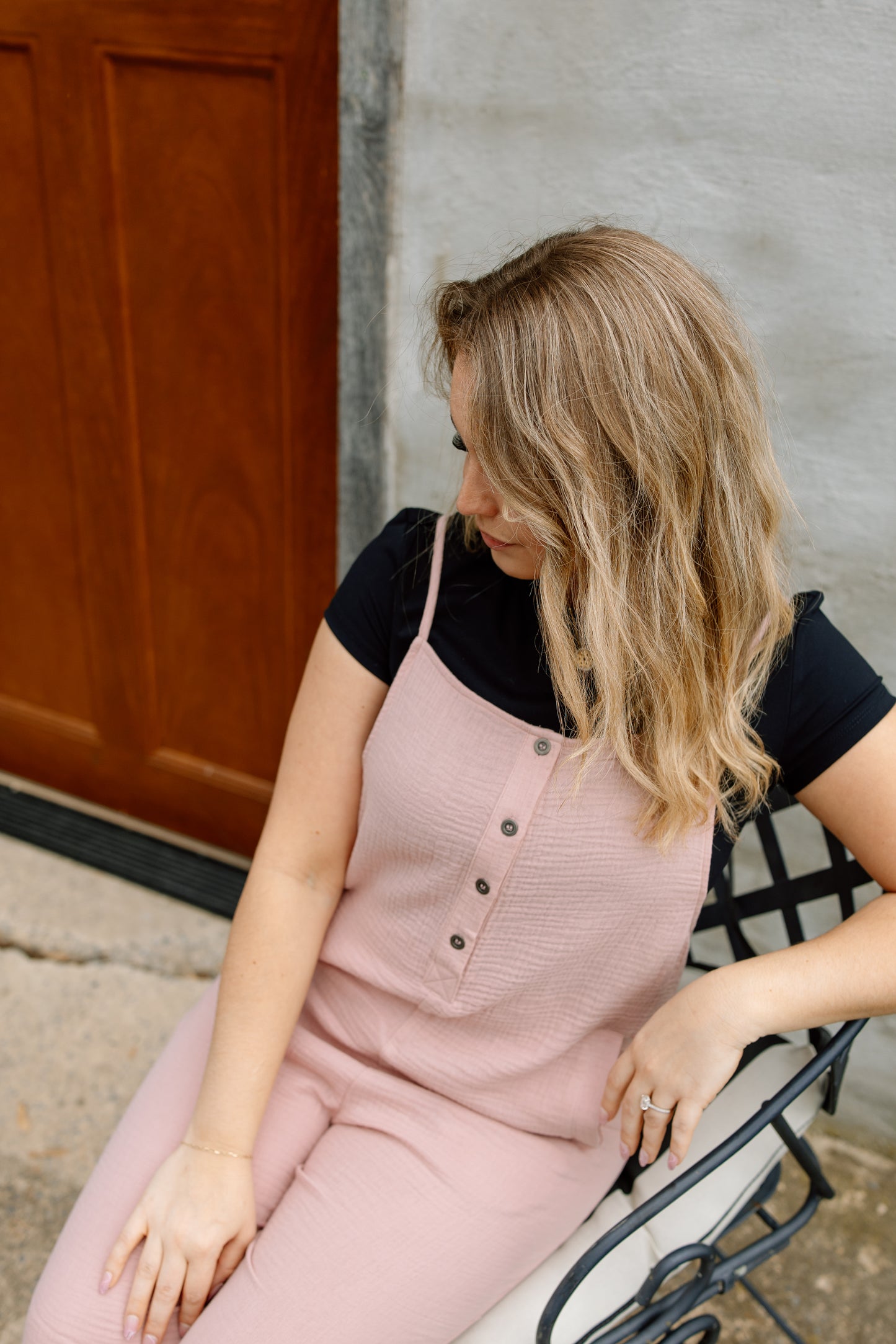 Lori Button Down Jumpsuit