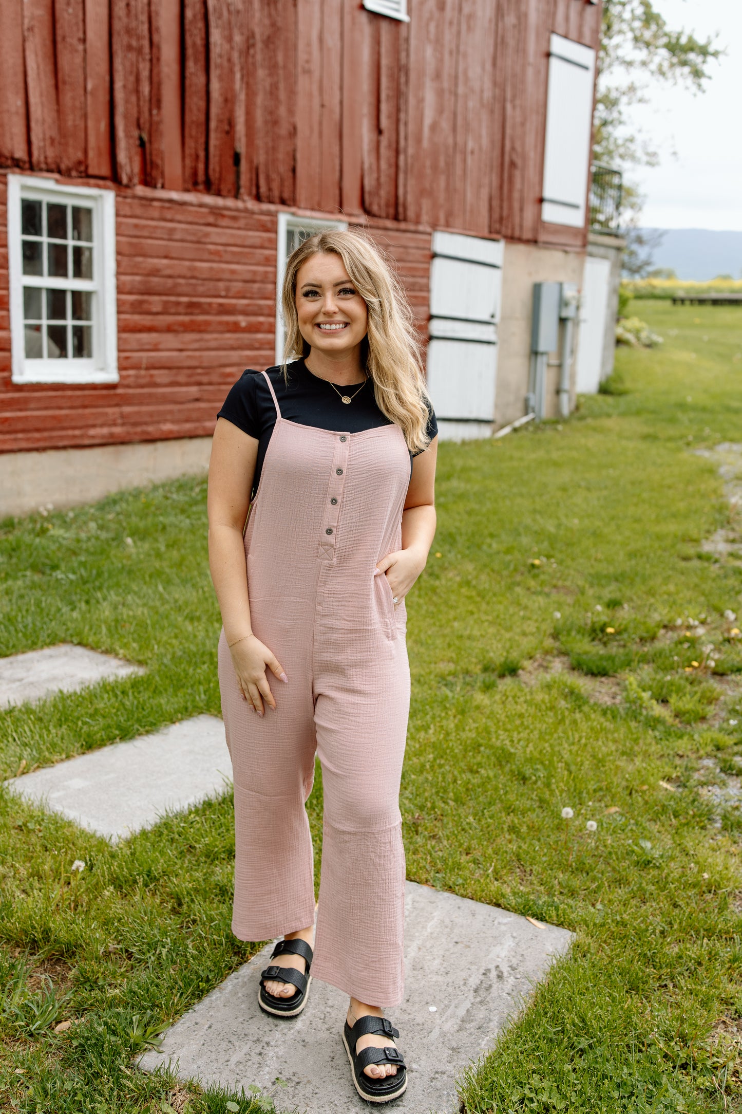 Lori Button Down Jumpsuit