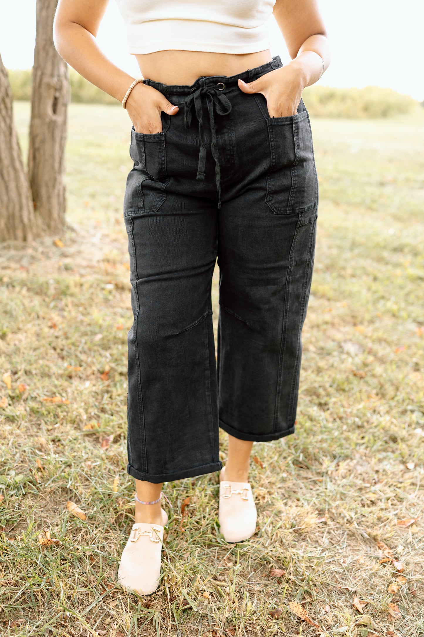Hux Barrel Pant with Tie Waist
