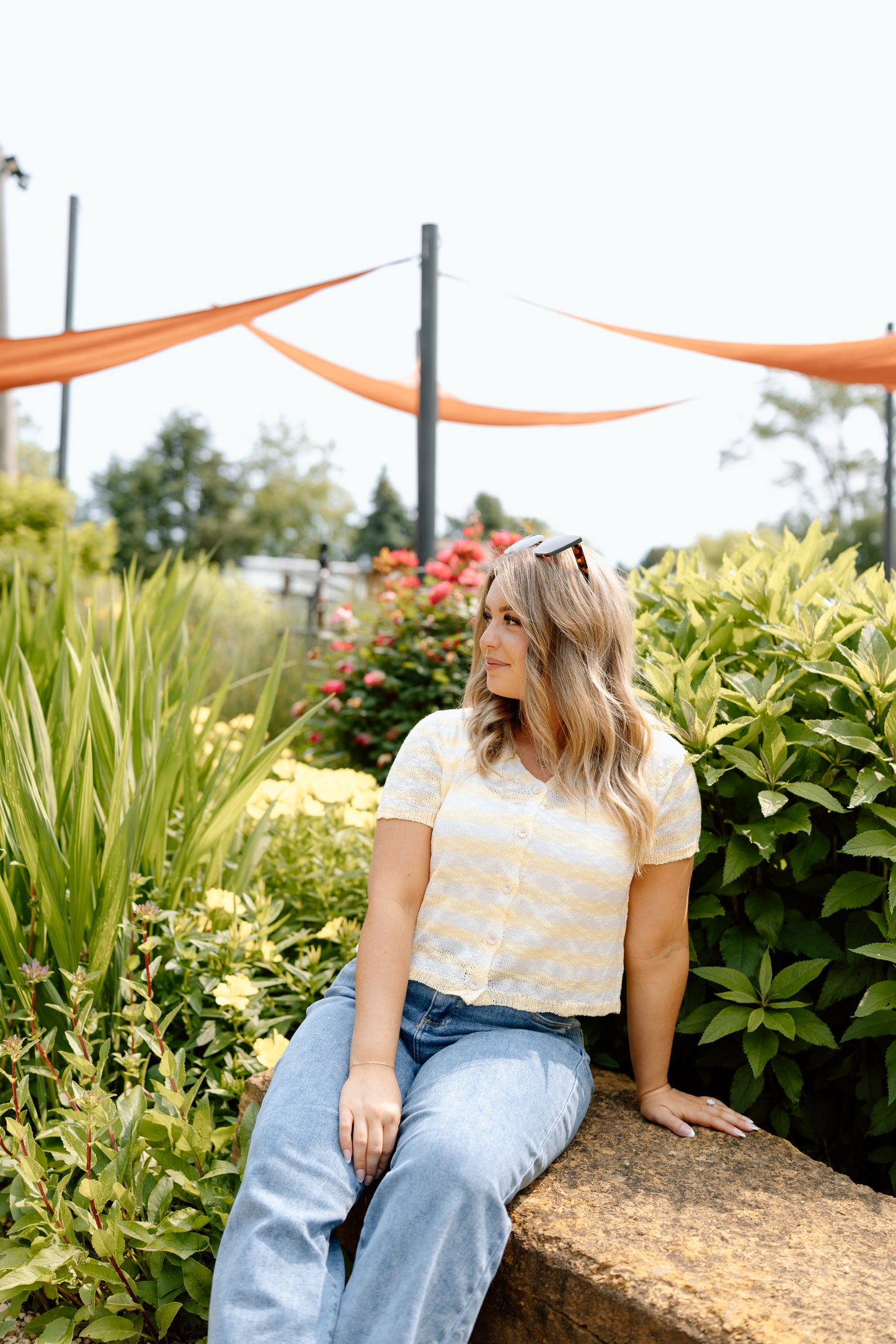 Lana Striped Knit Top