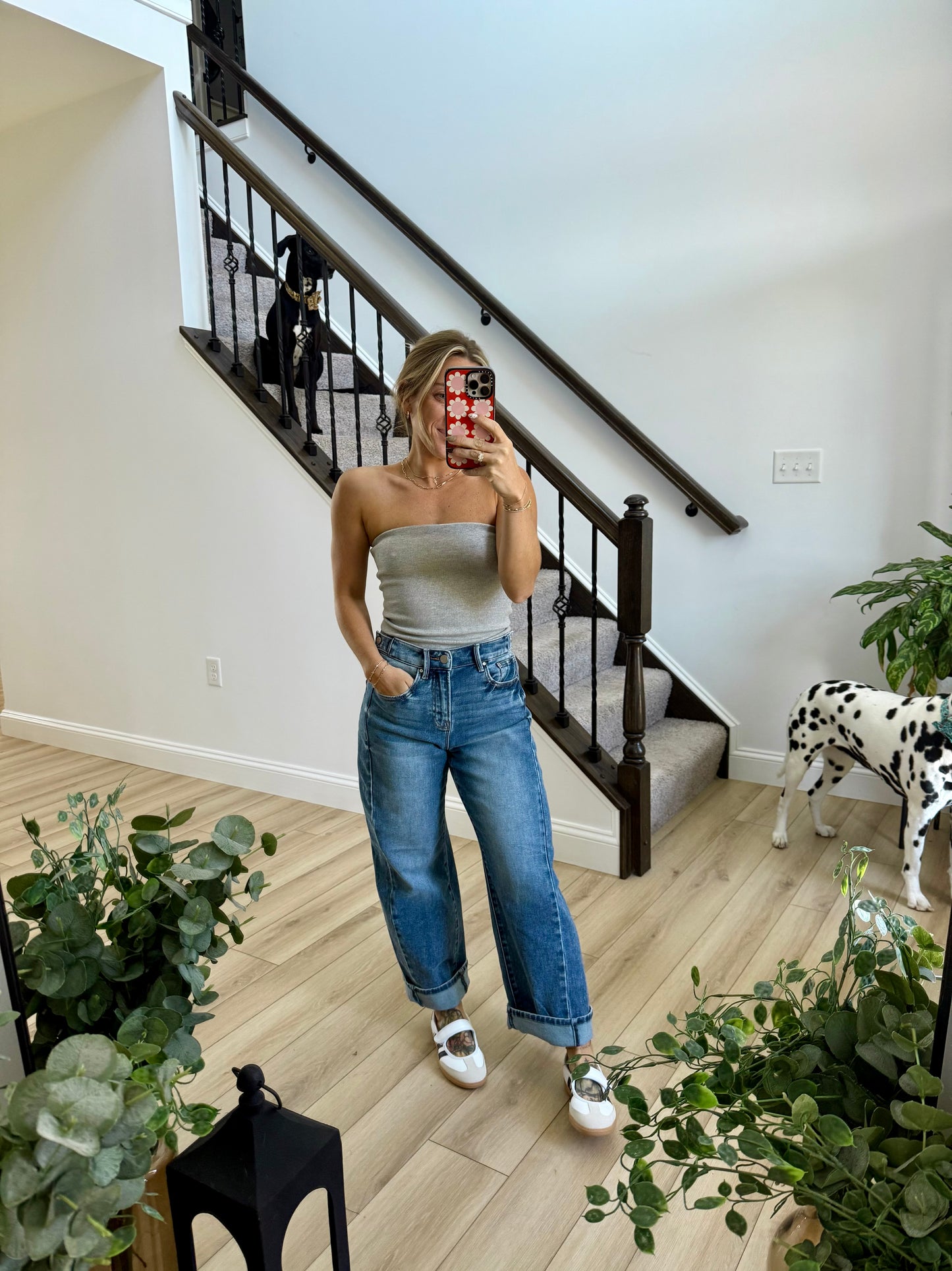 Blooming Barrel Jean