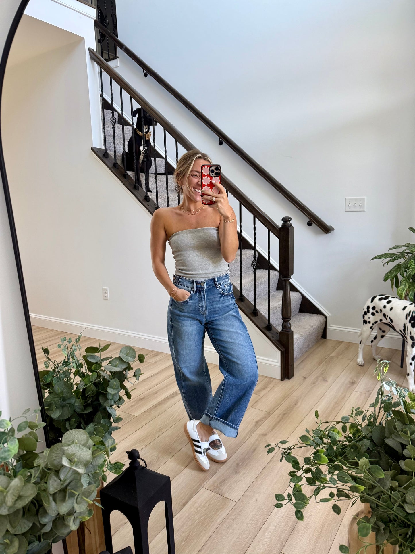 Blooming Barrel Jean