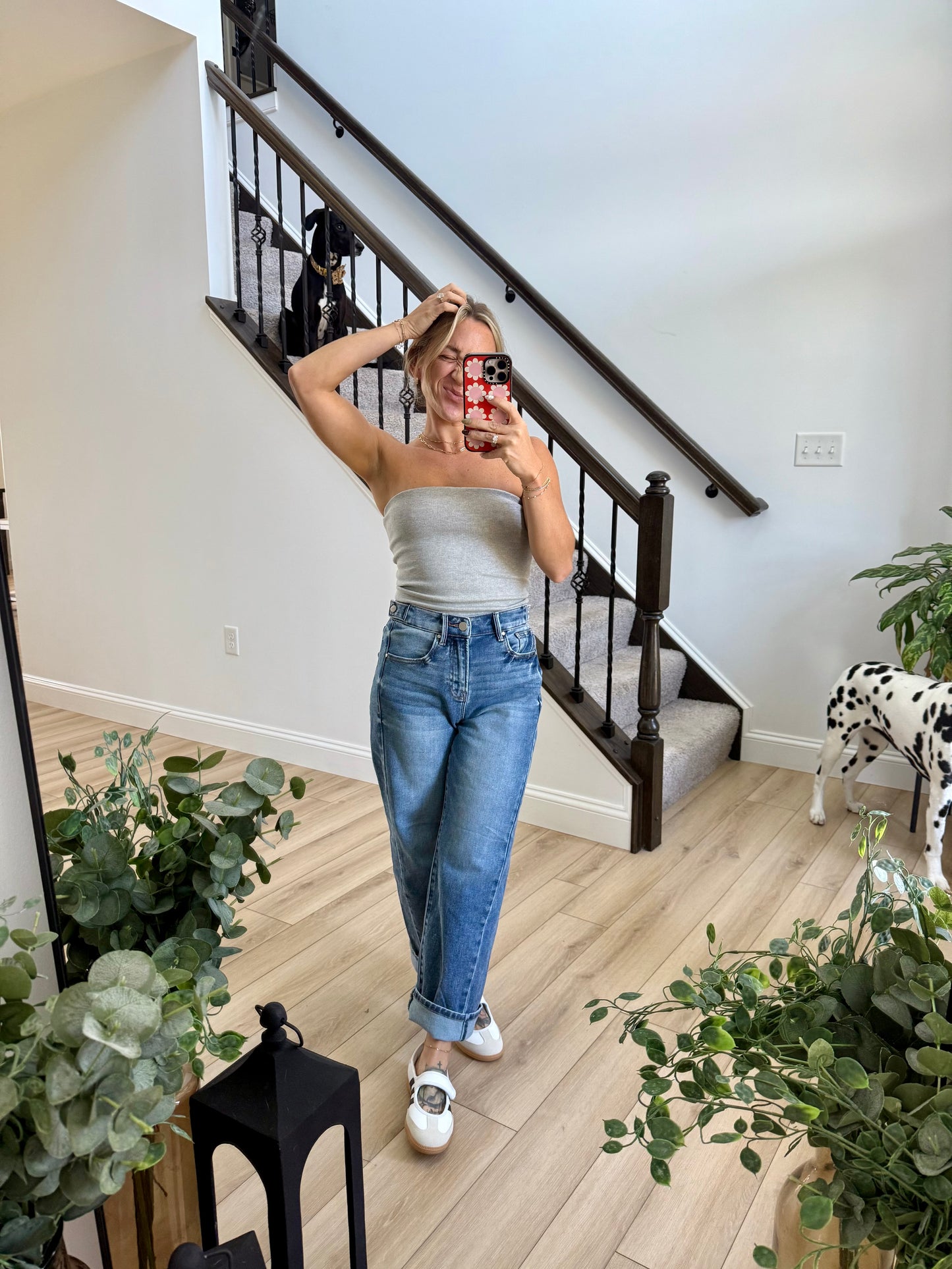 Blooming Barrel Jean