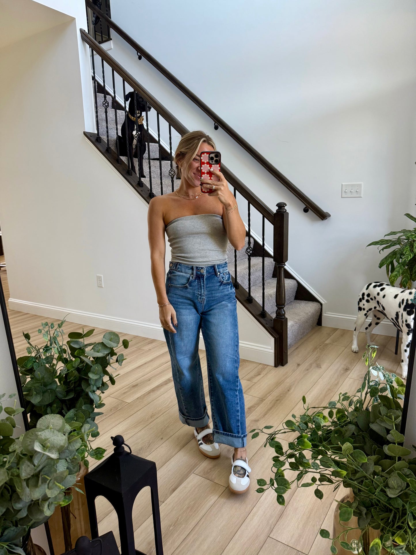 Blooming Barrel Jean