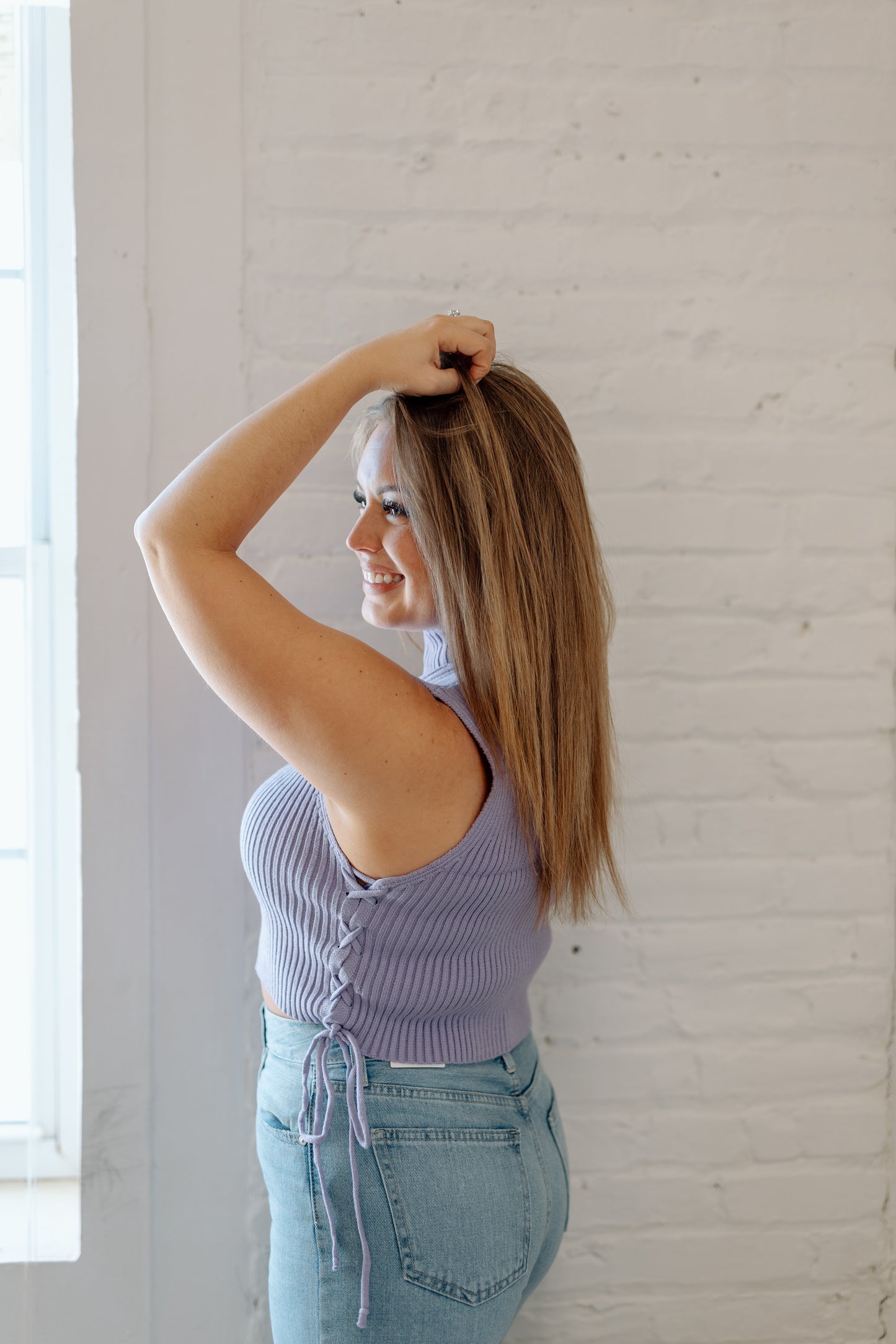 Louise Mock Neck Knit Top