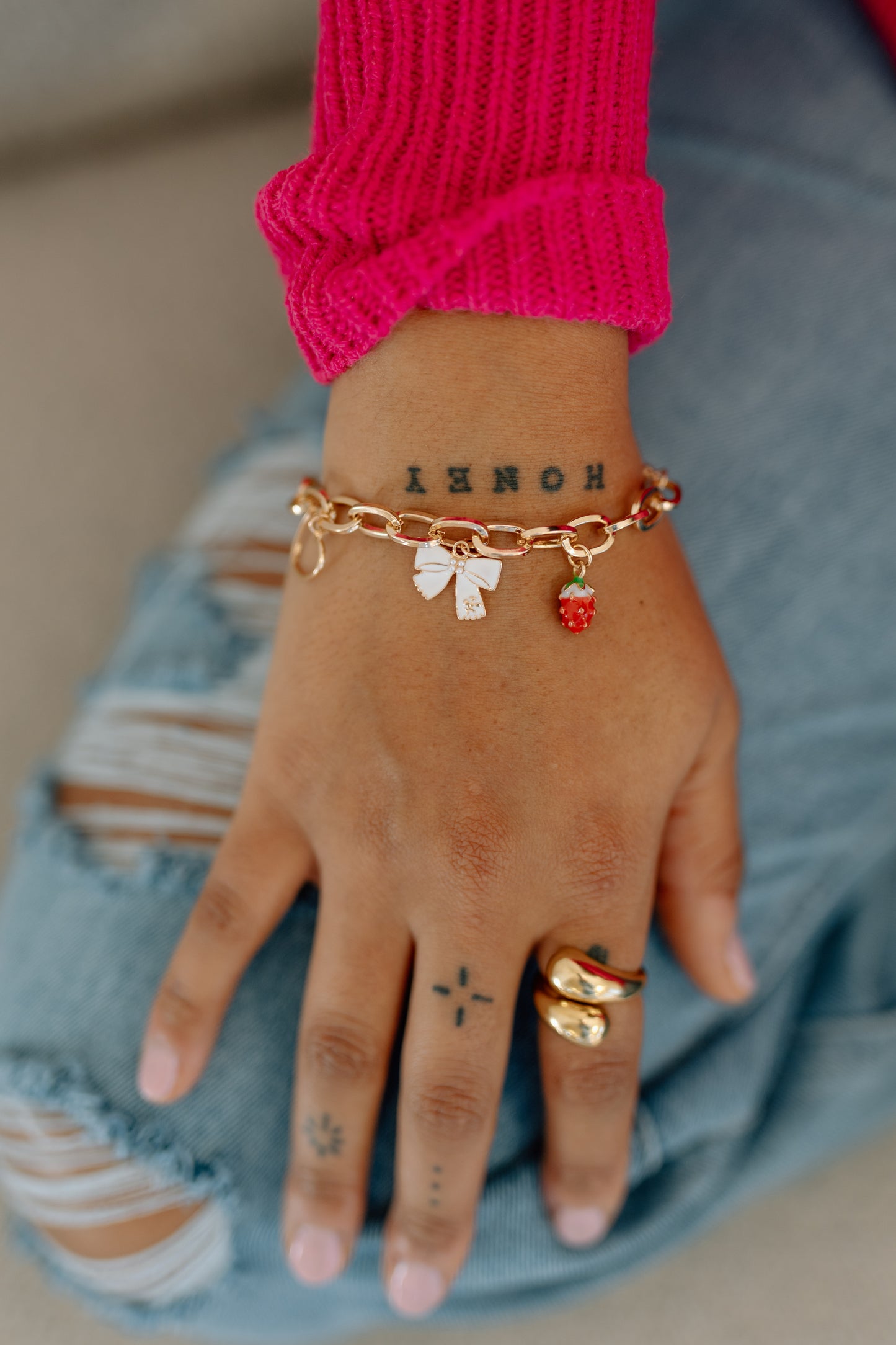 Berry Charm Bracelet