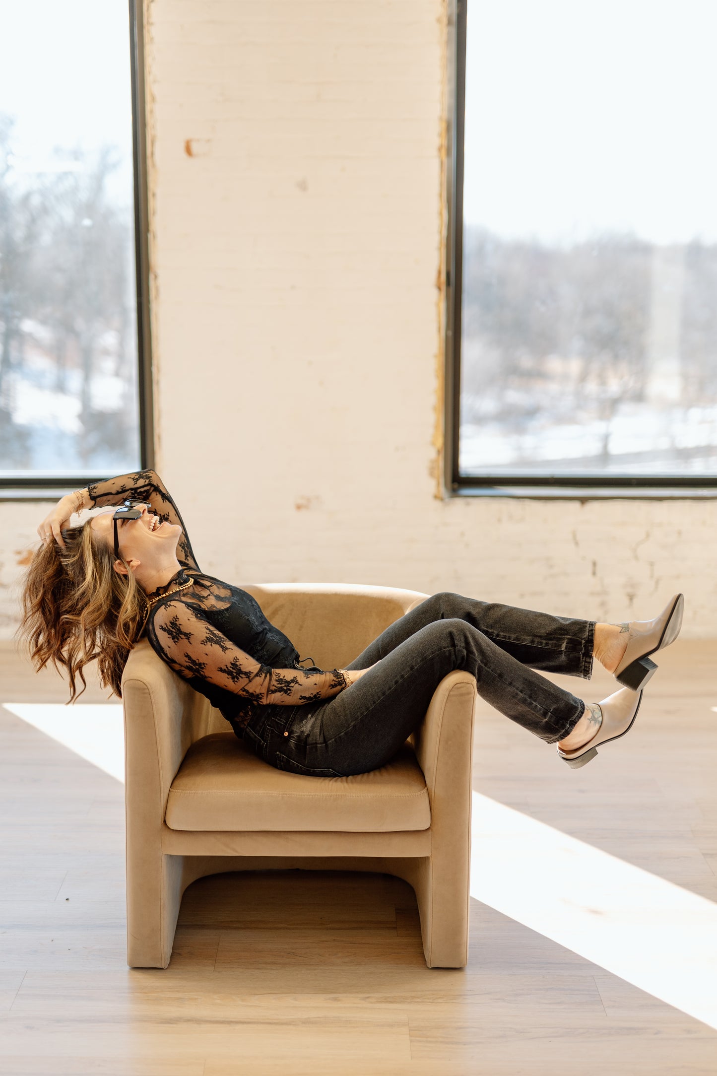 River High Rise Girlfriend Denim