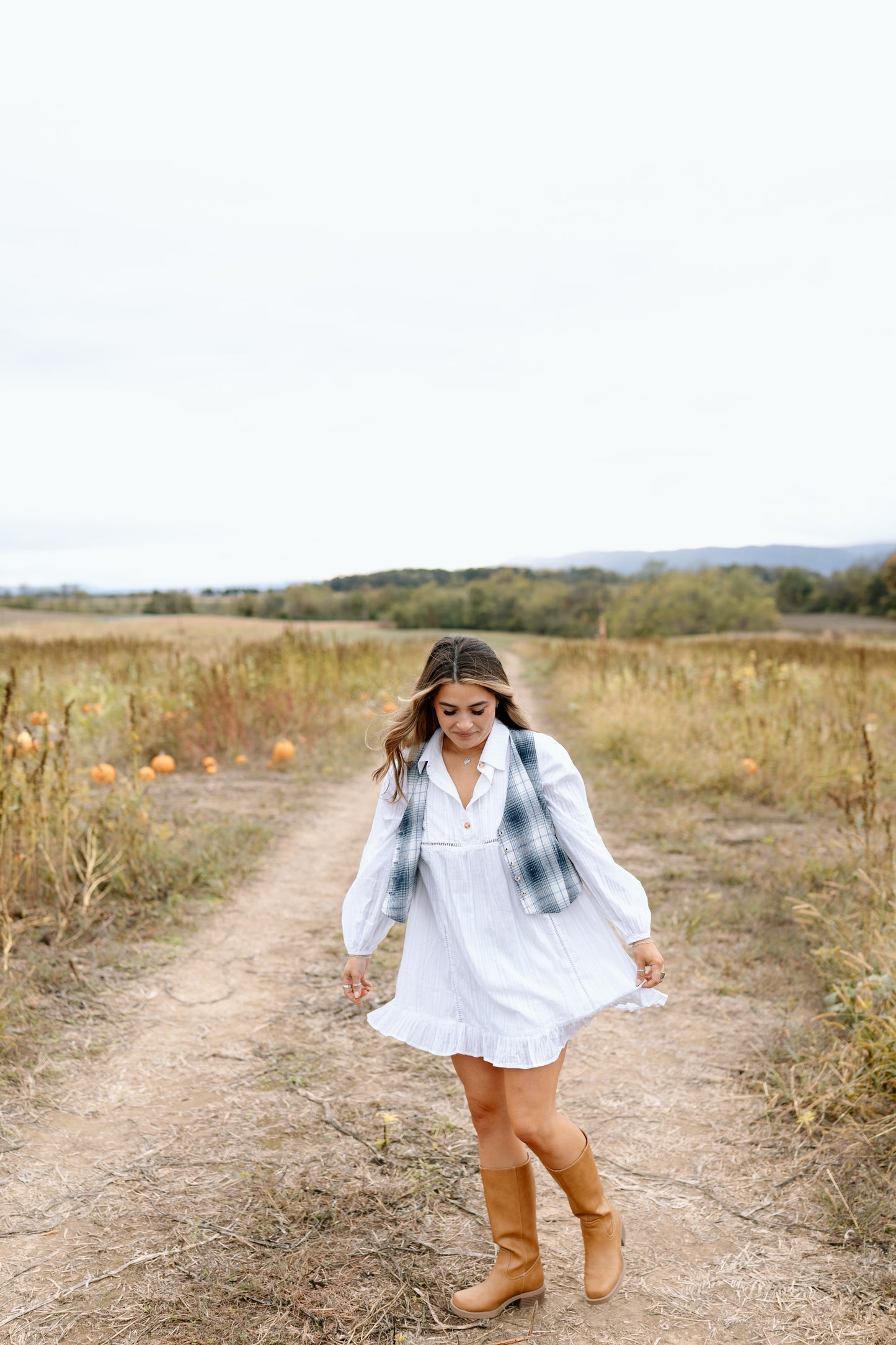 Wren Plaid Button Up Vest