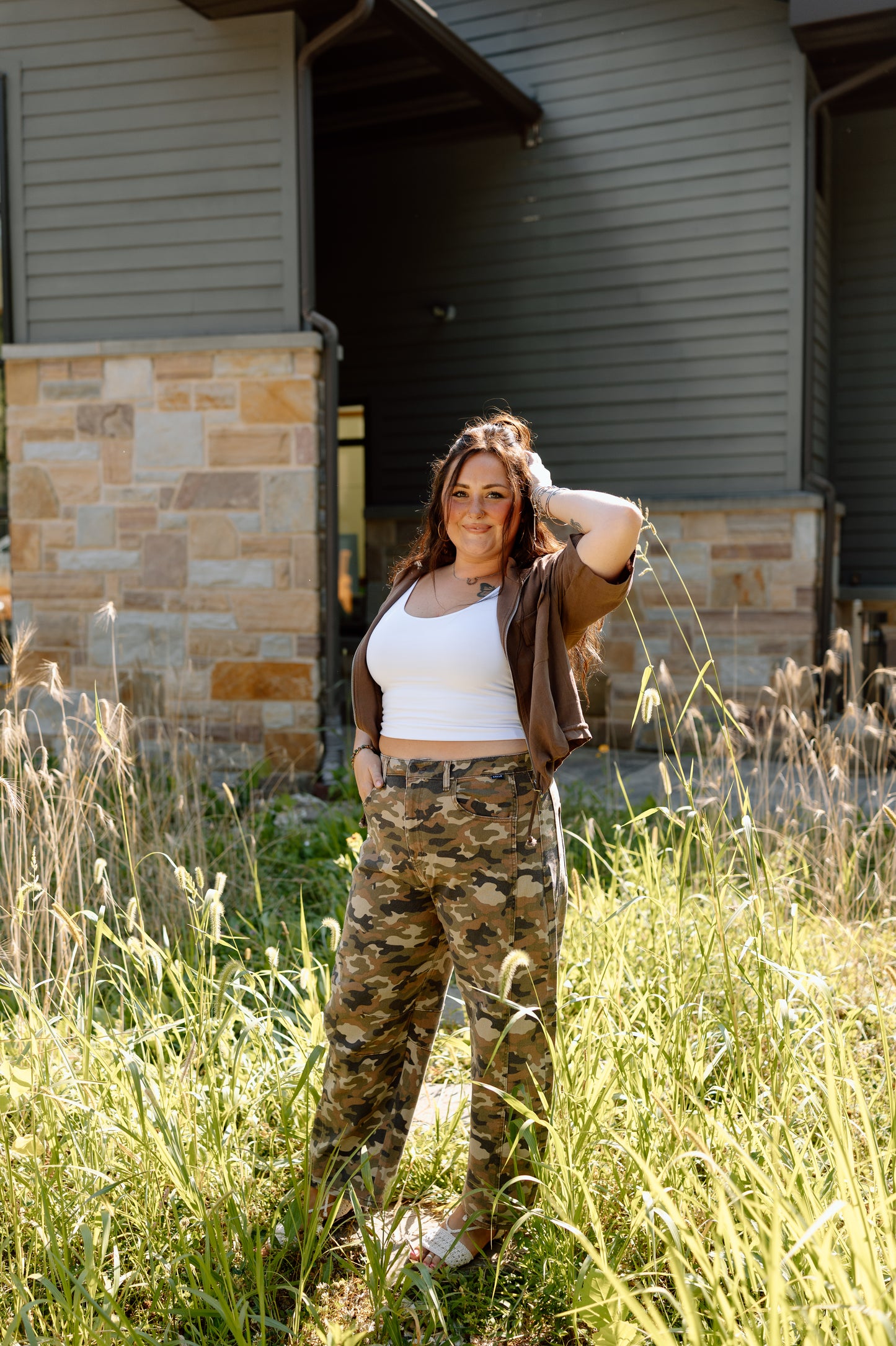 Mac Camo Barrel Jean