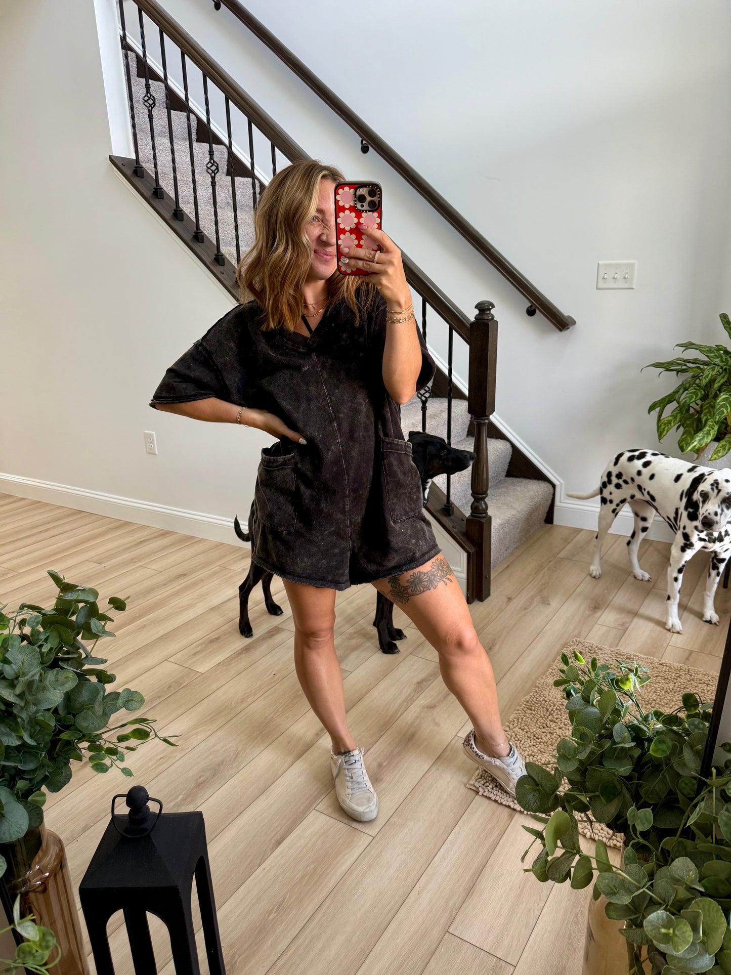 Dana Mineral Washed Romper