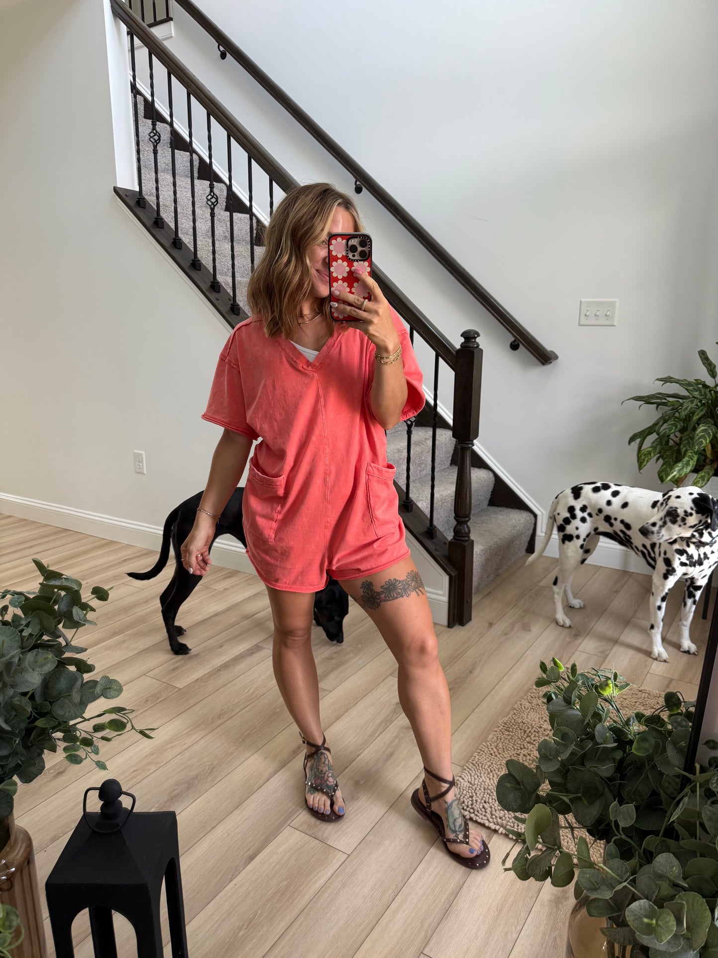 Dana Mineral Washed Romper