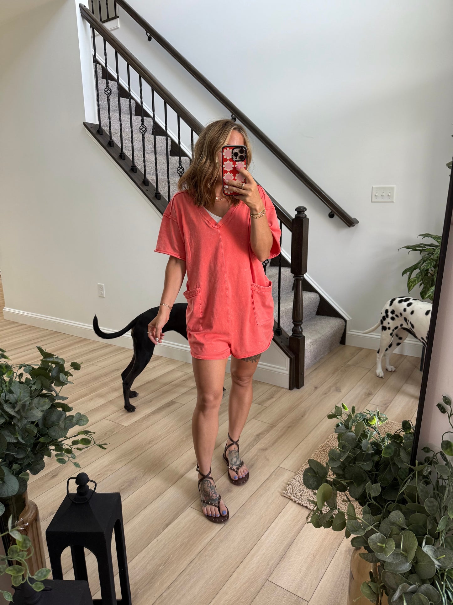 Dana Mineral Washed Romper
