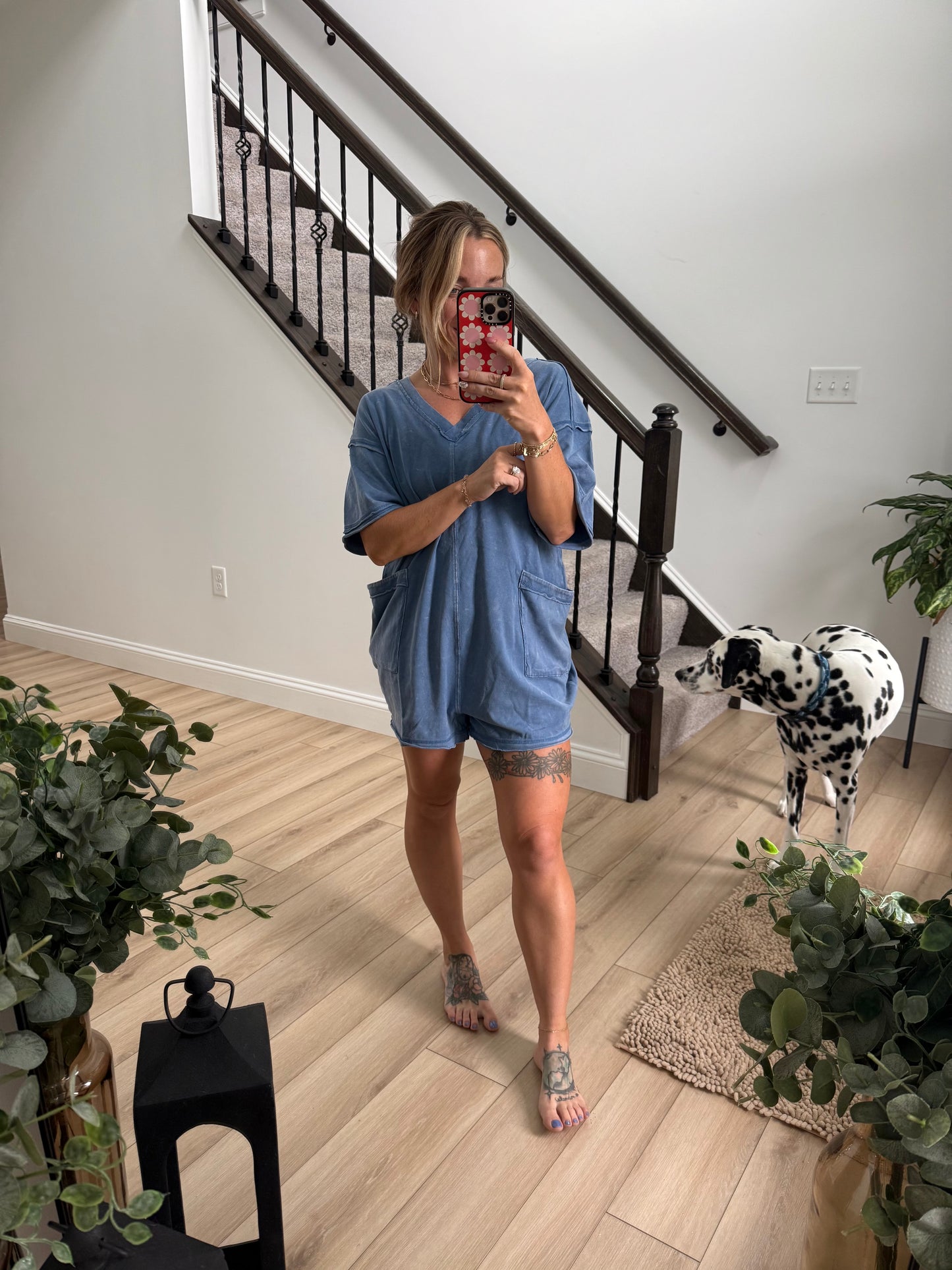 Dana Mineral Washed Romper