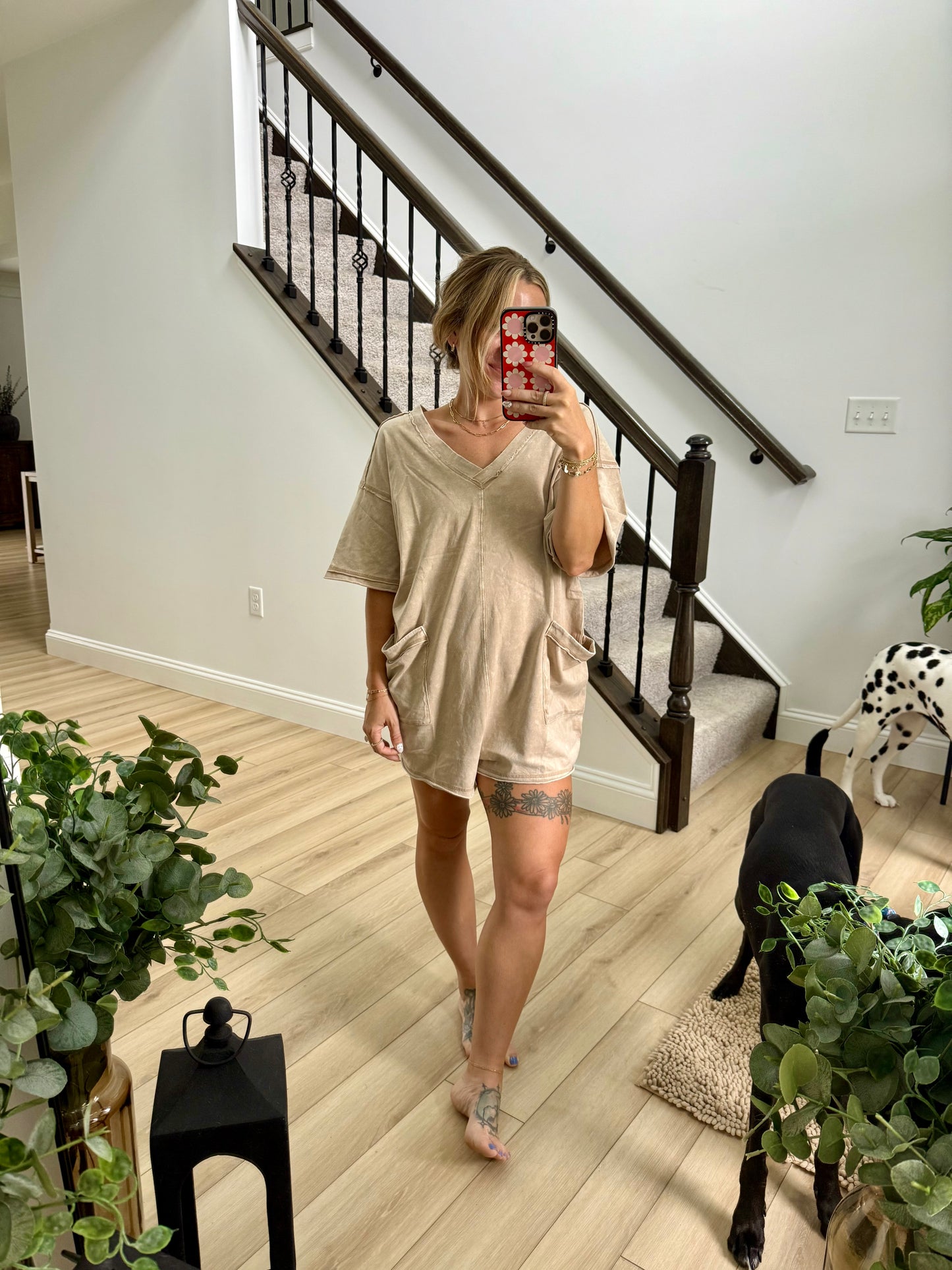 Dana Mineral Washed Romper