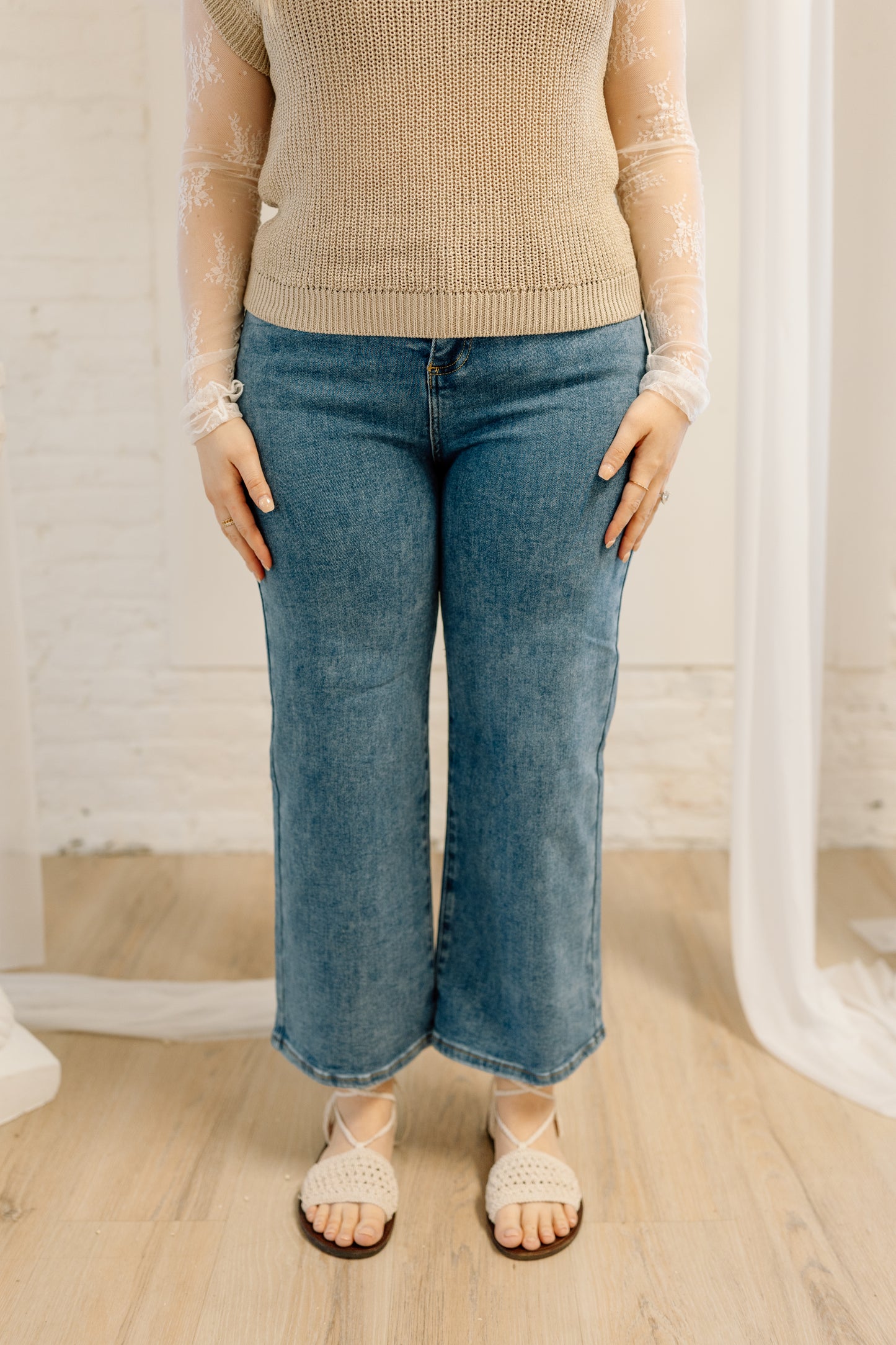 Lexi TC Crop Wide Leg Denim