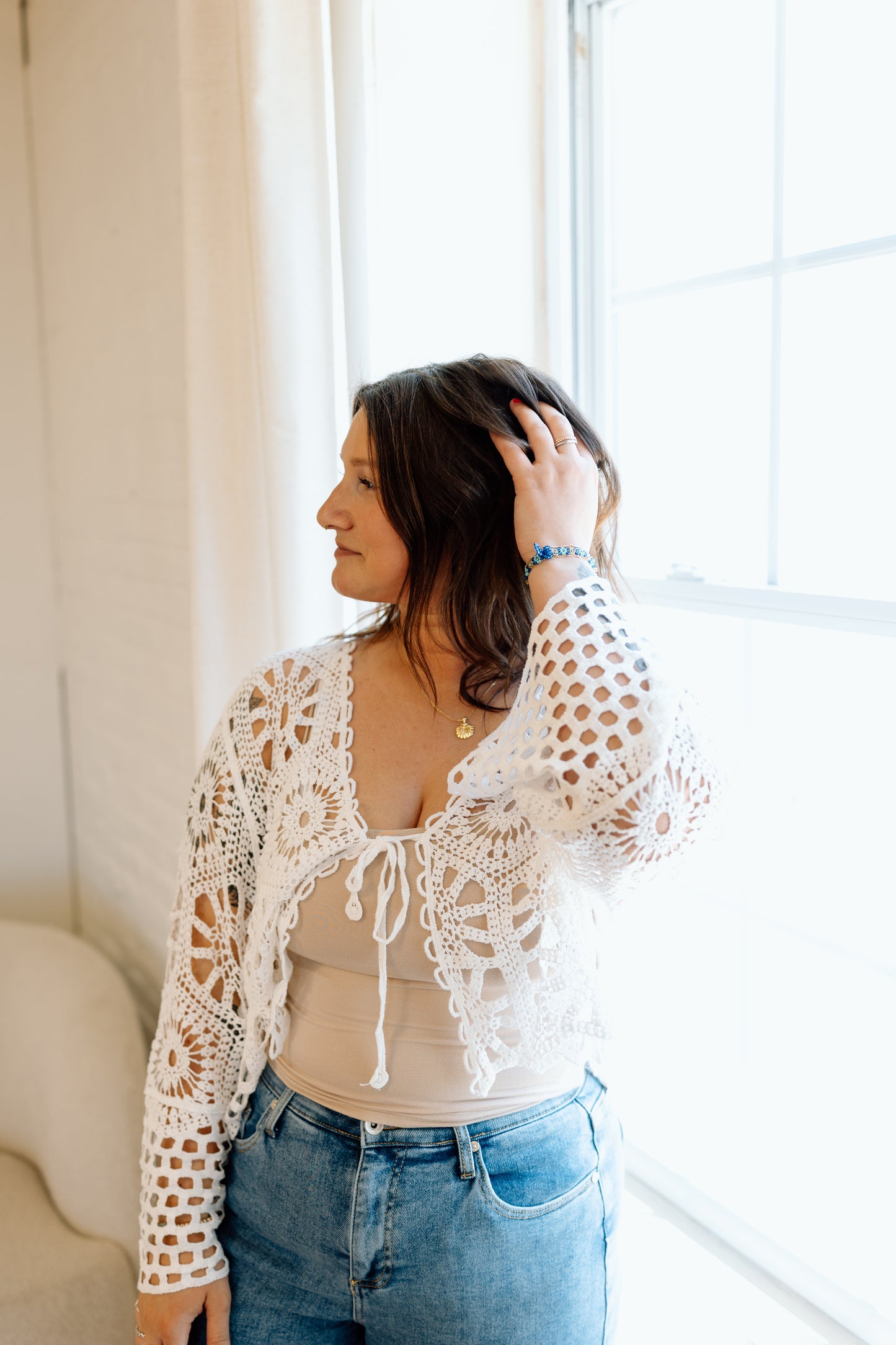 Ruby Open Knit Cardi