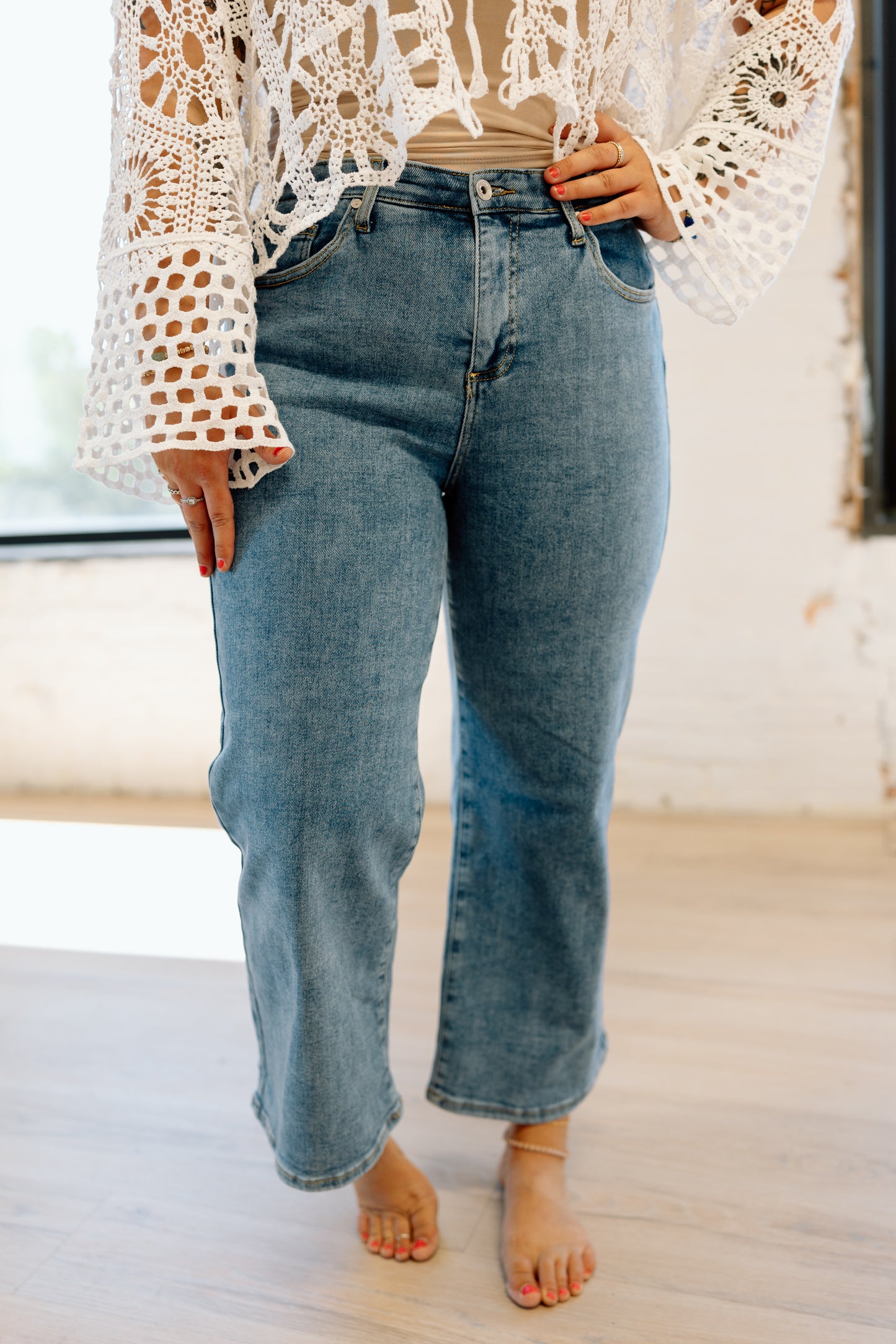 Lexi TC Crop Wide Leg Denim