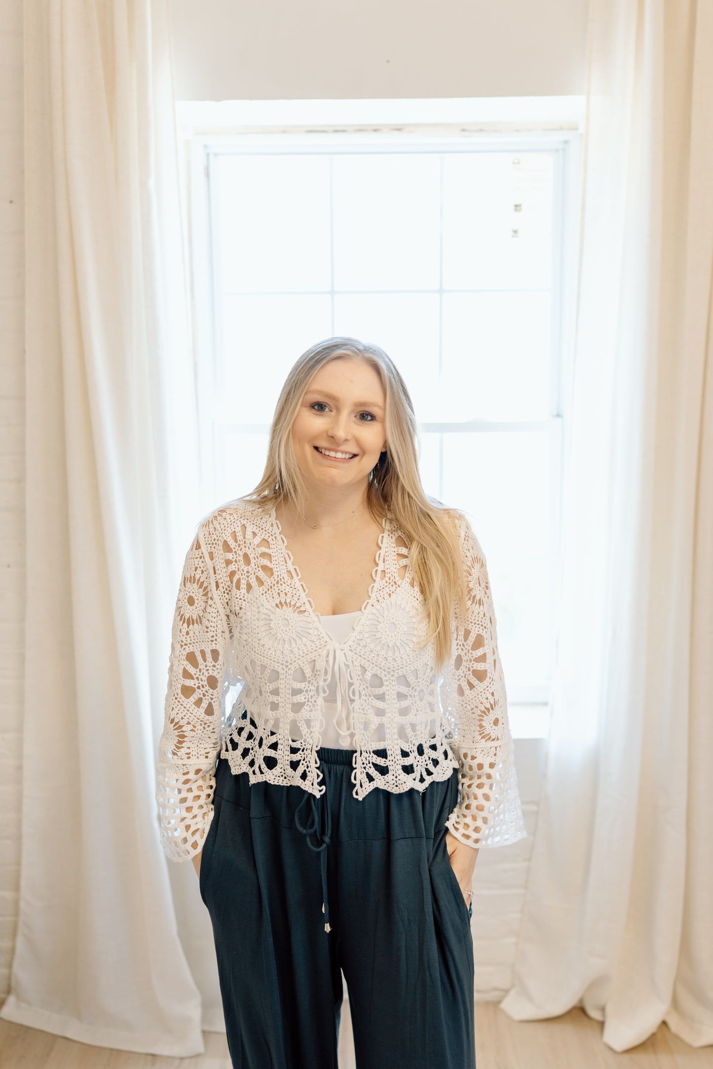 Ruby Open Knit Cardi