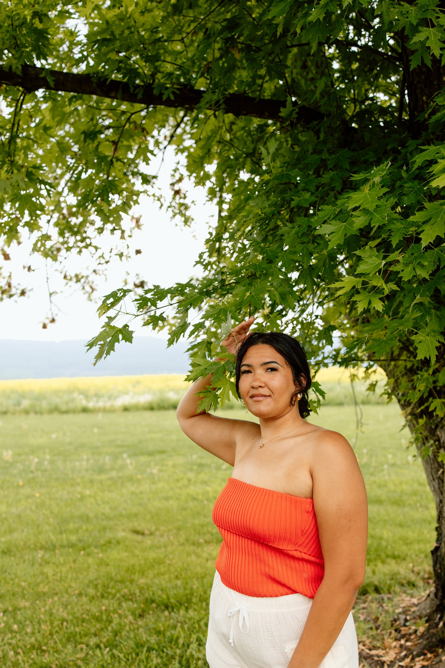 Leah Strapless Ribbed Top