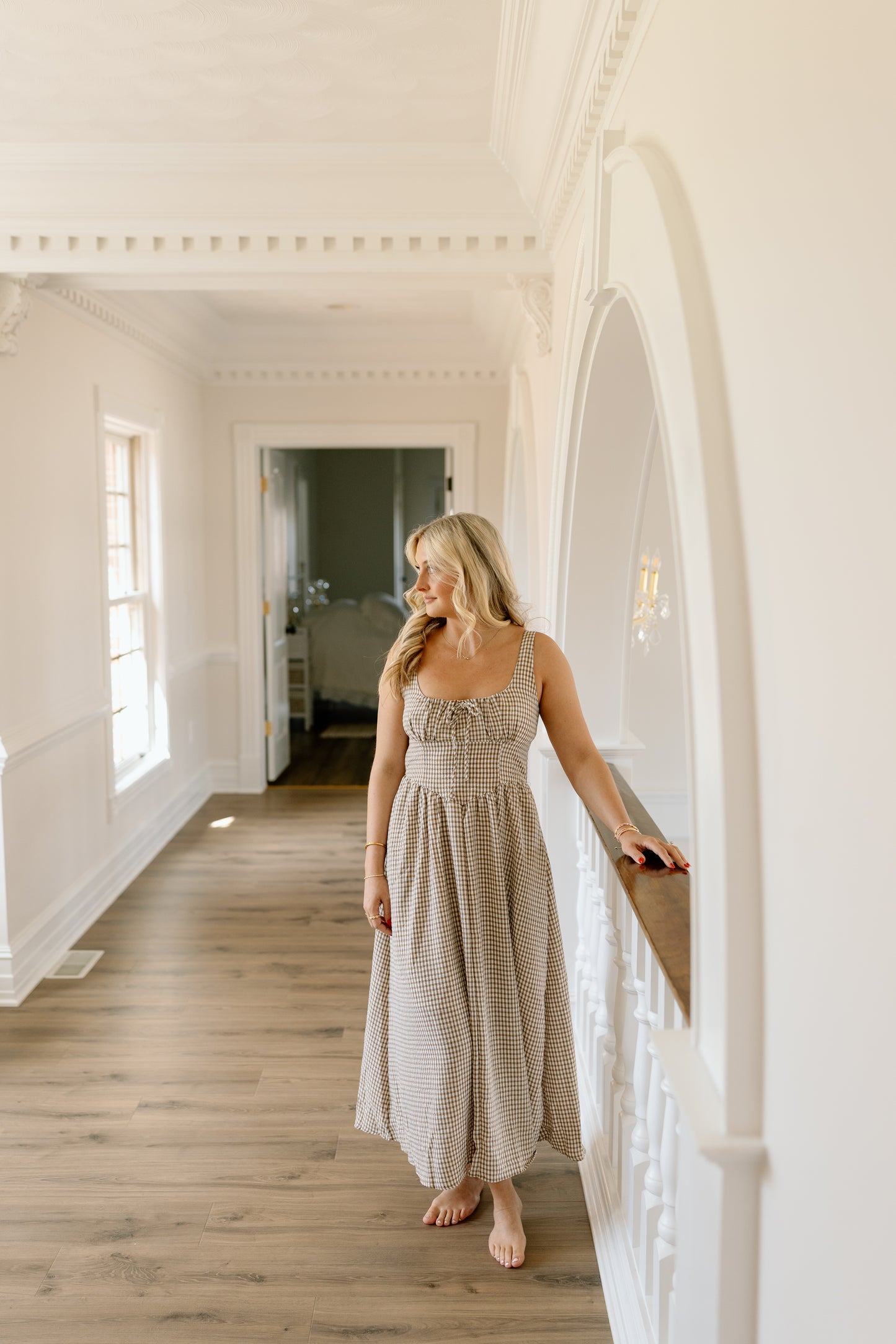 Calla Gingham Midi