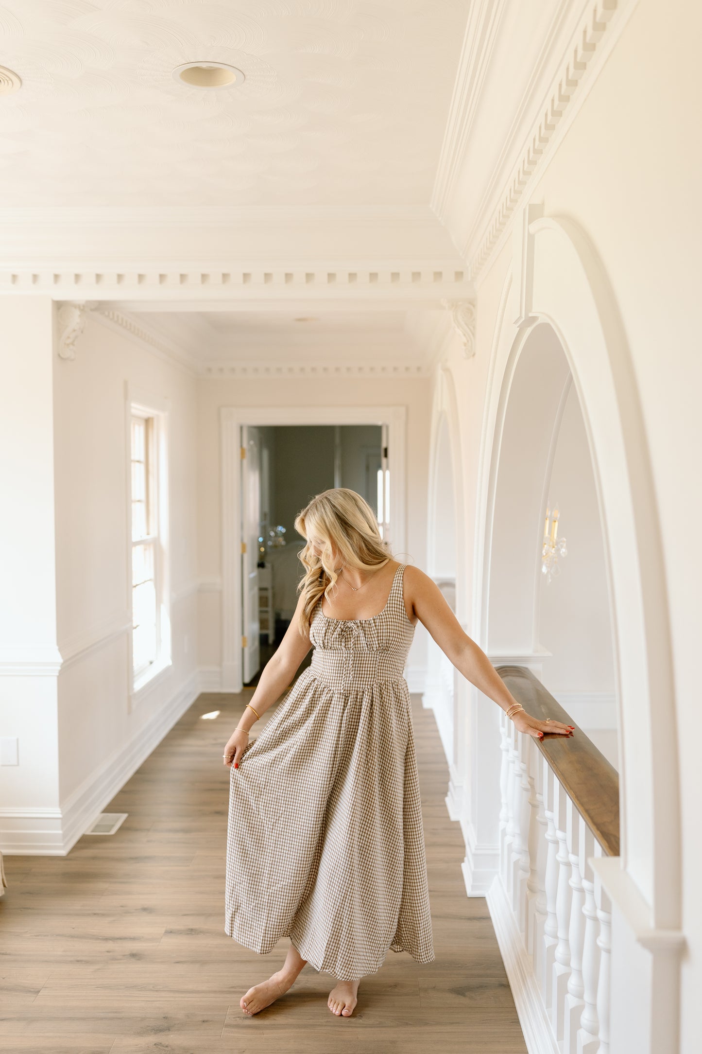 Calla Gingham Midi