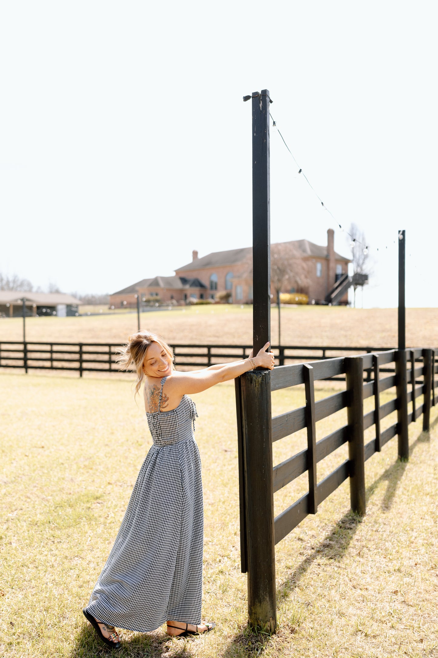 Calla Gingham Midi