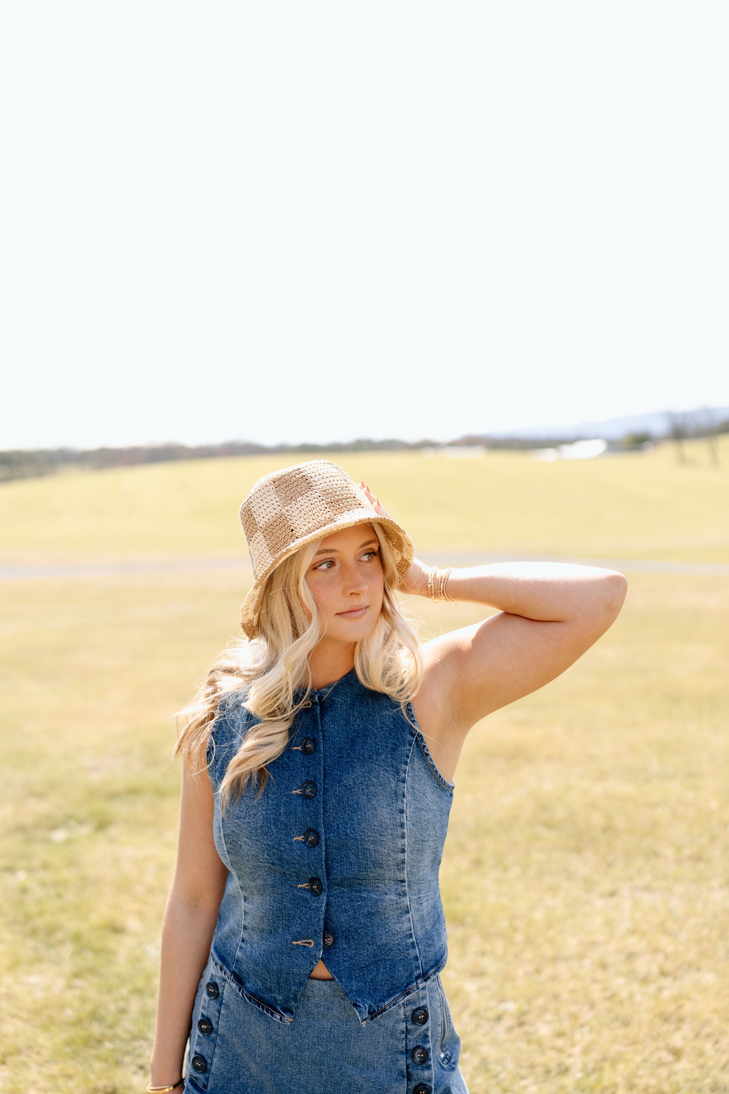 Avery Denim Top