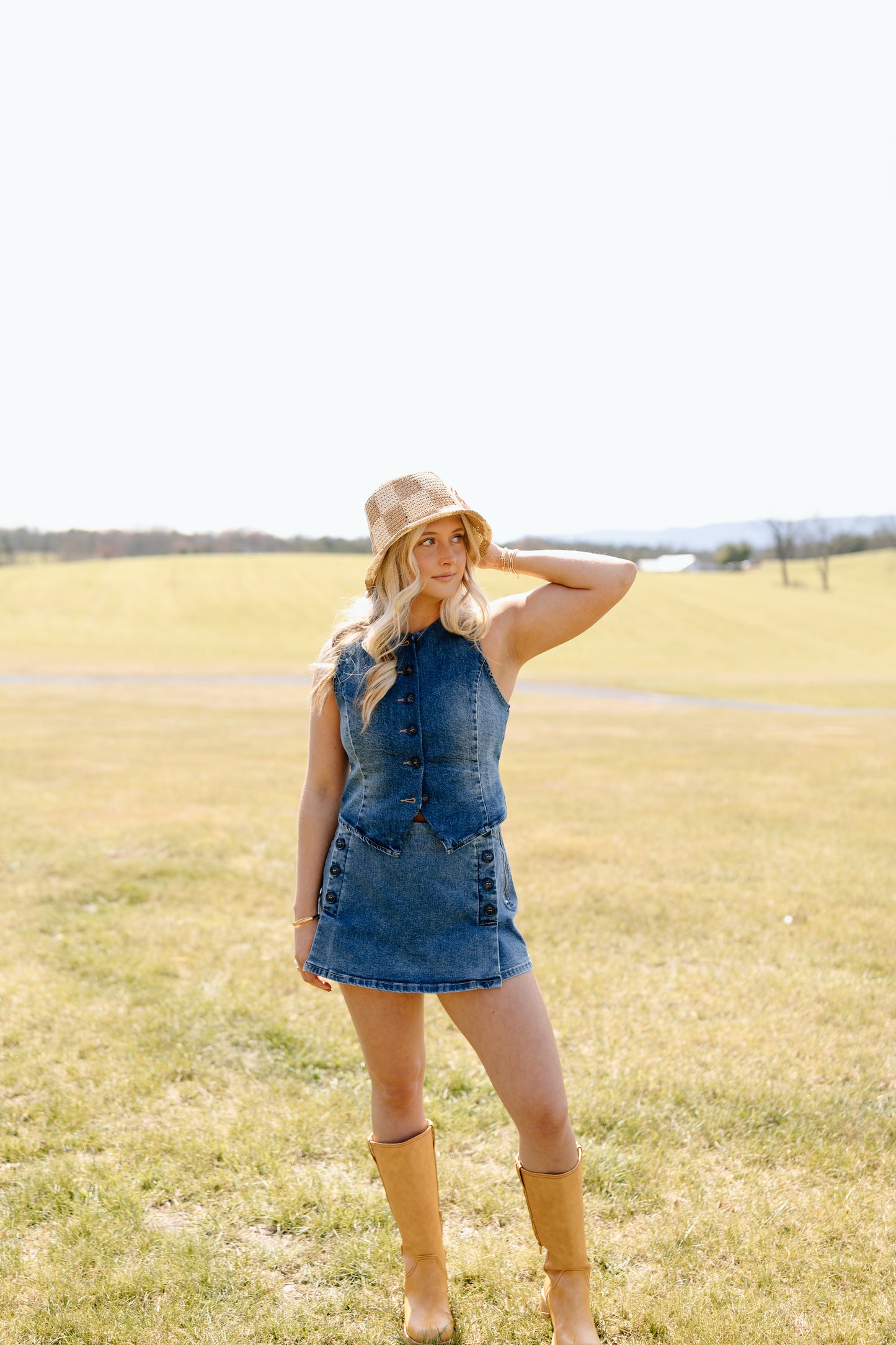 Ellie Denim Skort