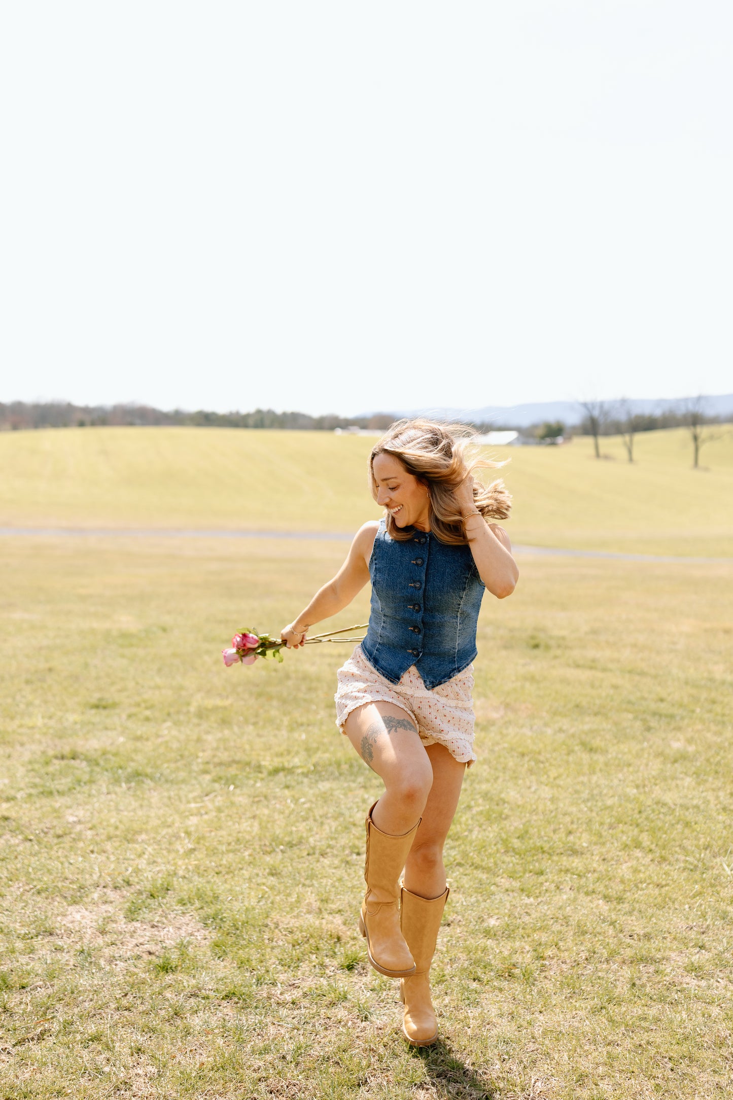 Avery Denim Top