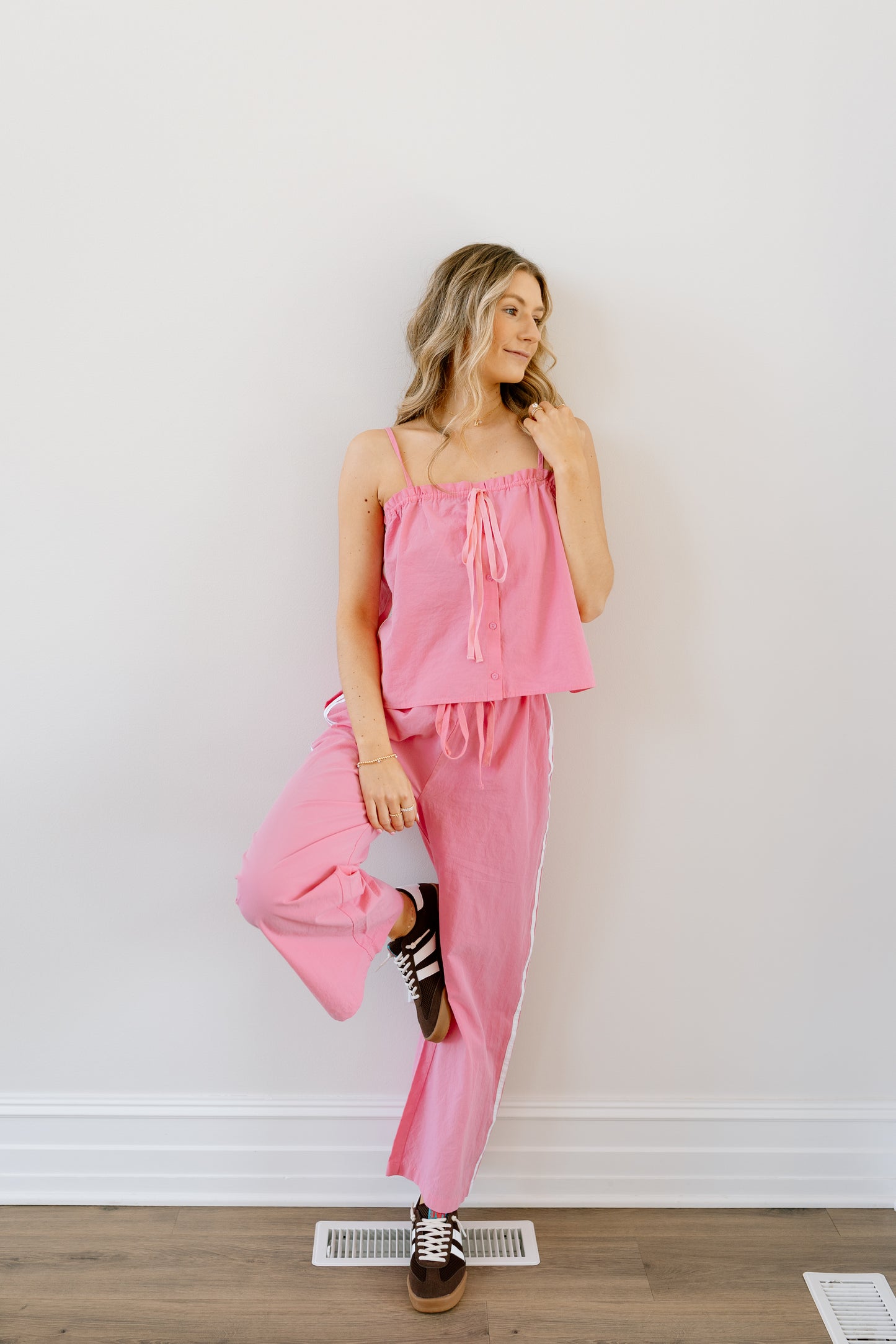 Krystal Cami && Wide leg pant set