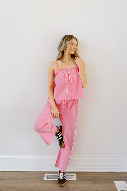 Krystal Cami && Wide leg pant set