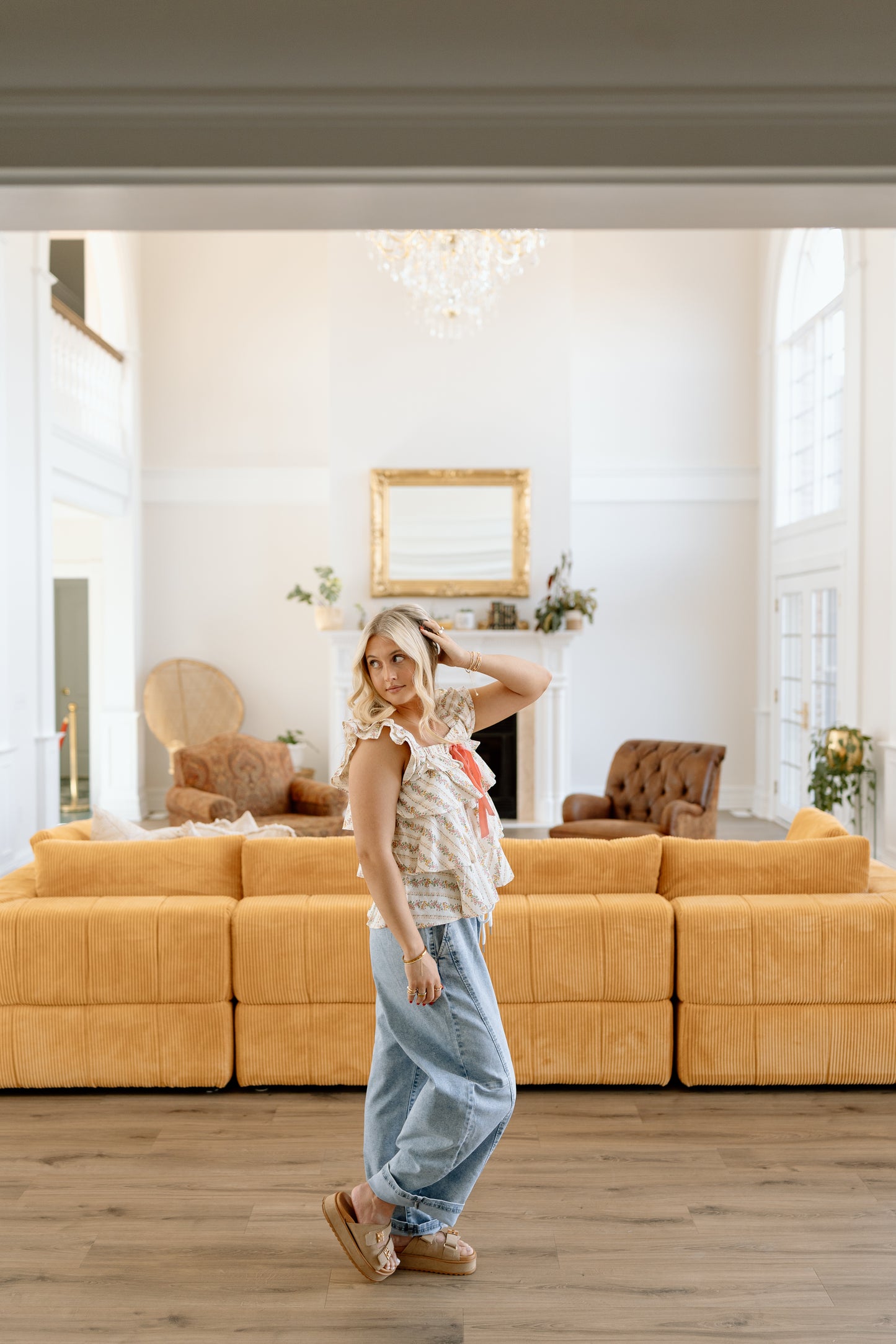 Jami Elastic Tie Waist, Wide Leg