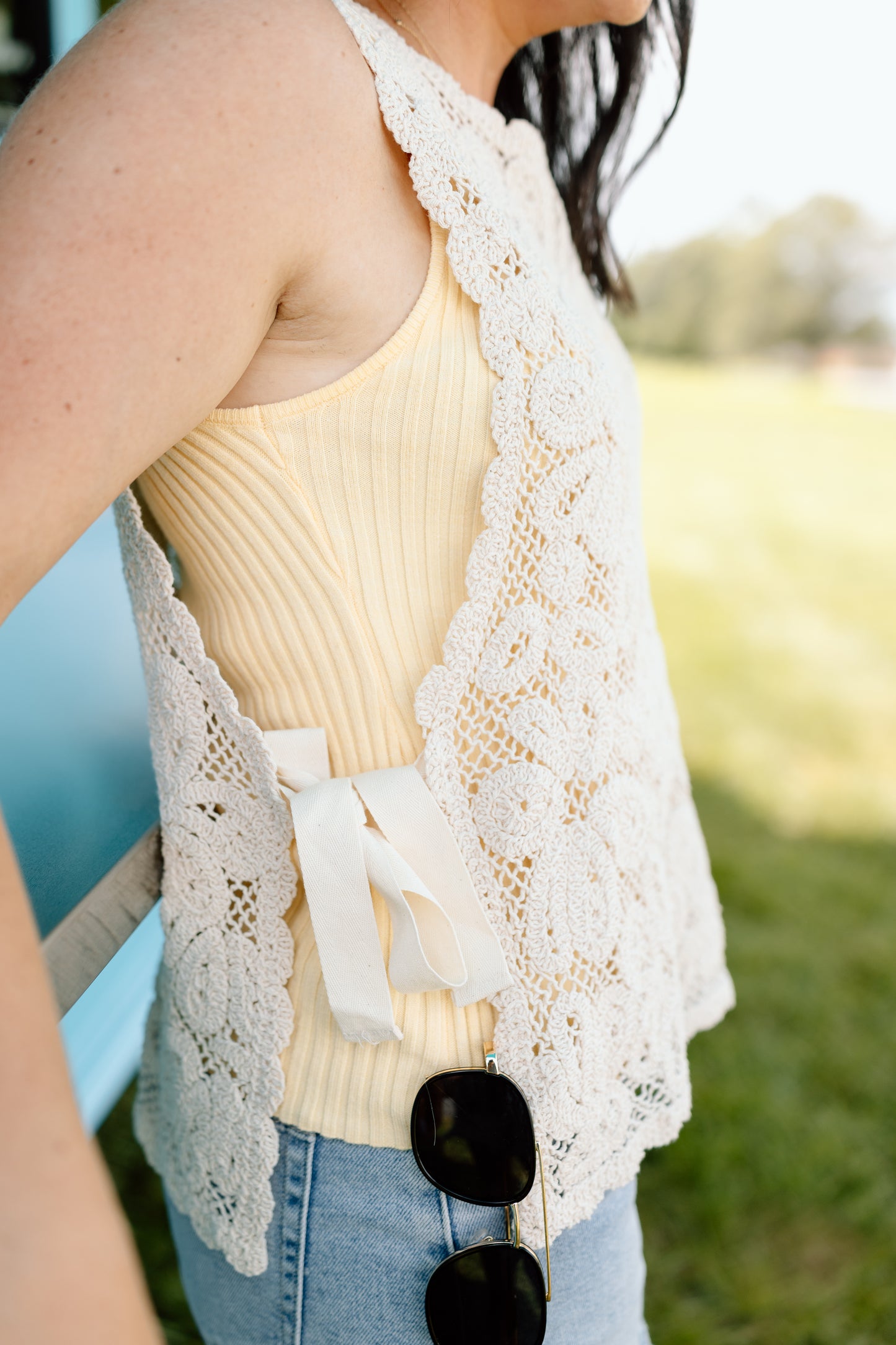 Eliana Sweater Square Neck Tank