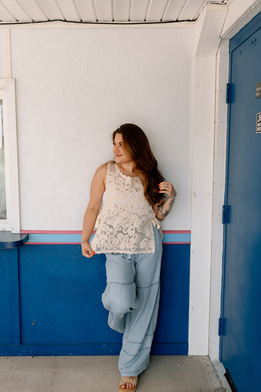 Lucy Denim Wide Leg Pant