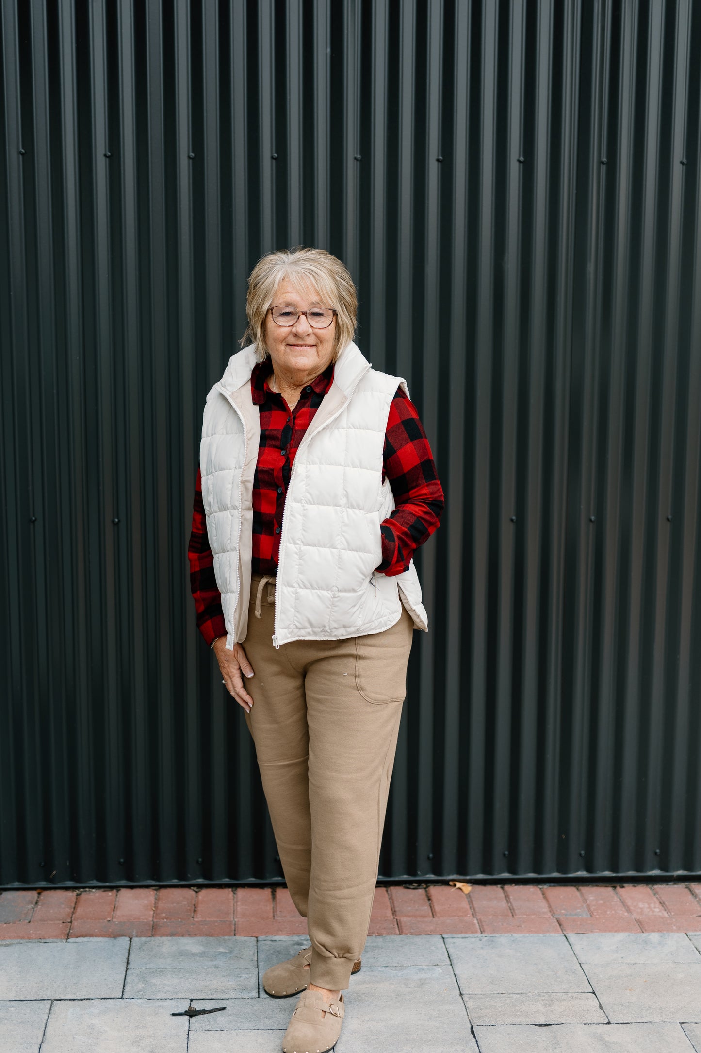 Christmas Everyday Plaid Top