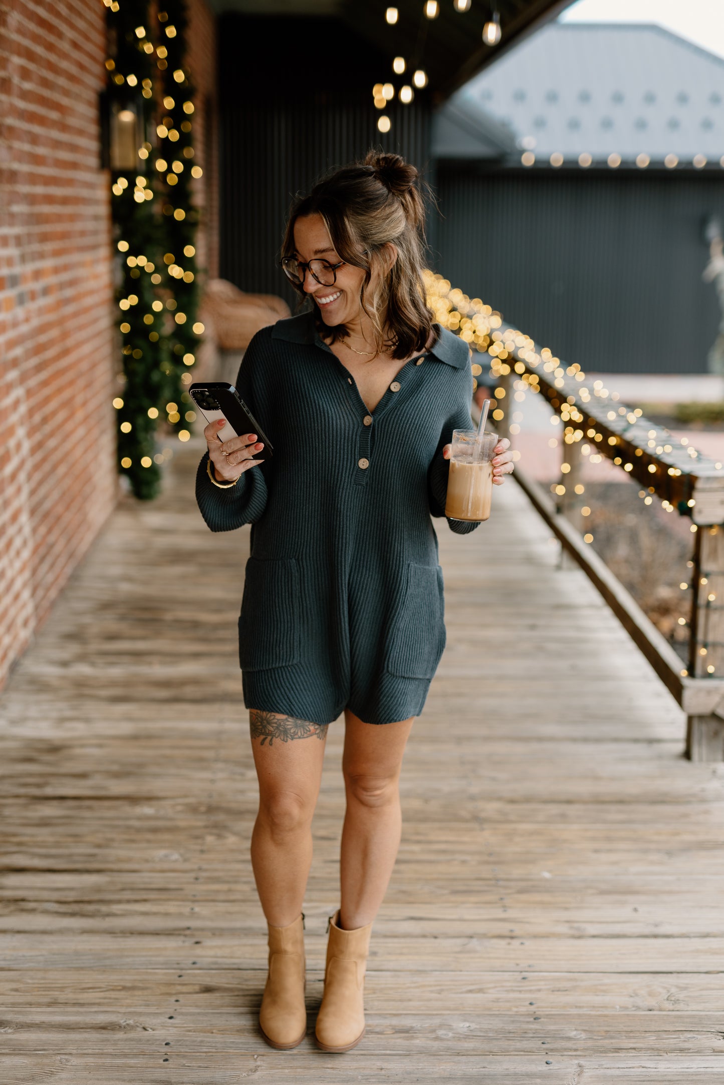 Family Traditions Sweater Romper