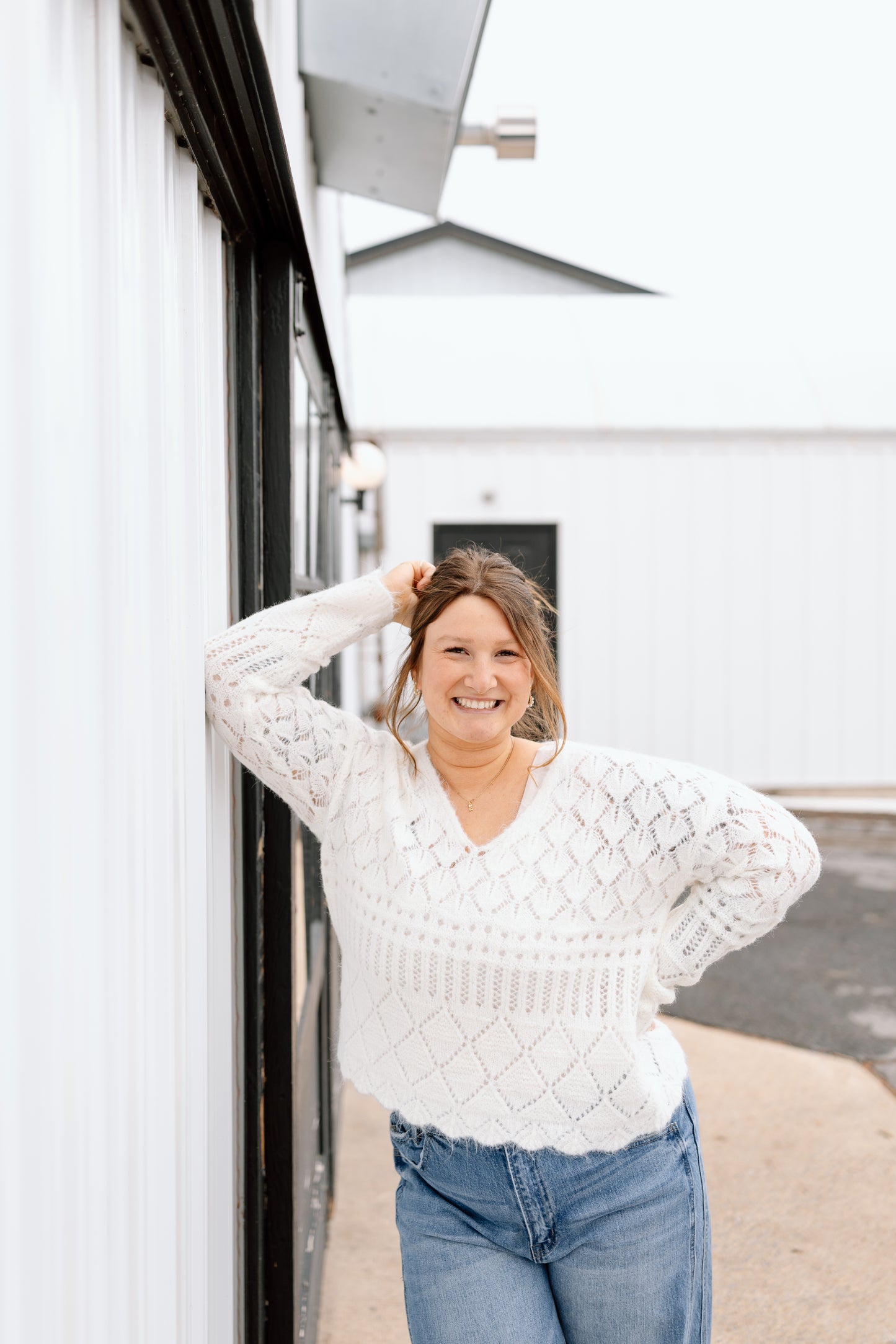 Bambi Open Crochet Sweater