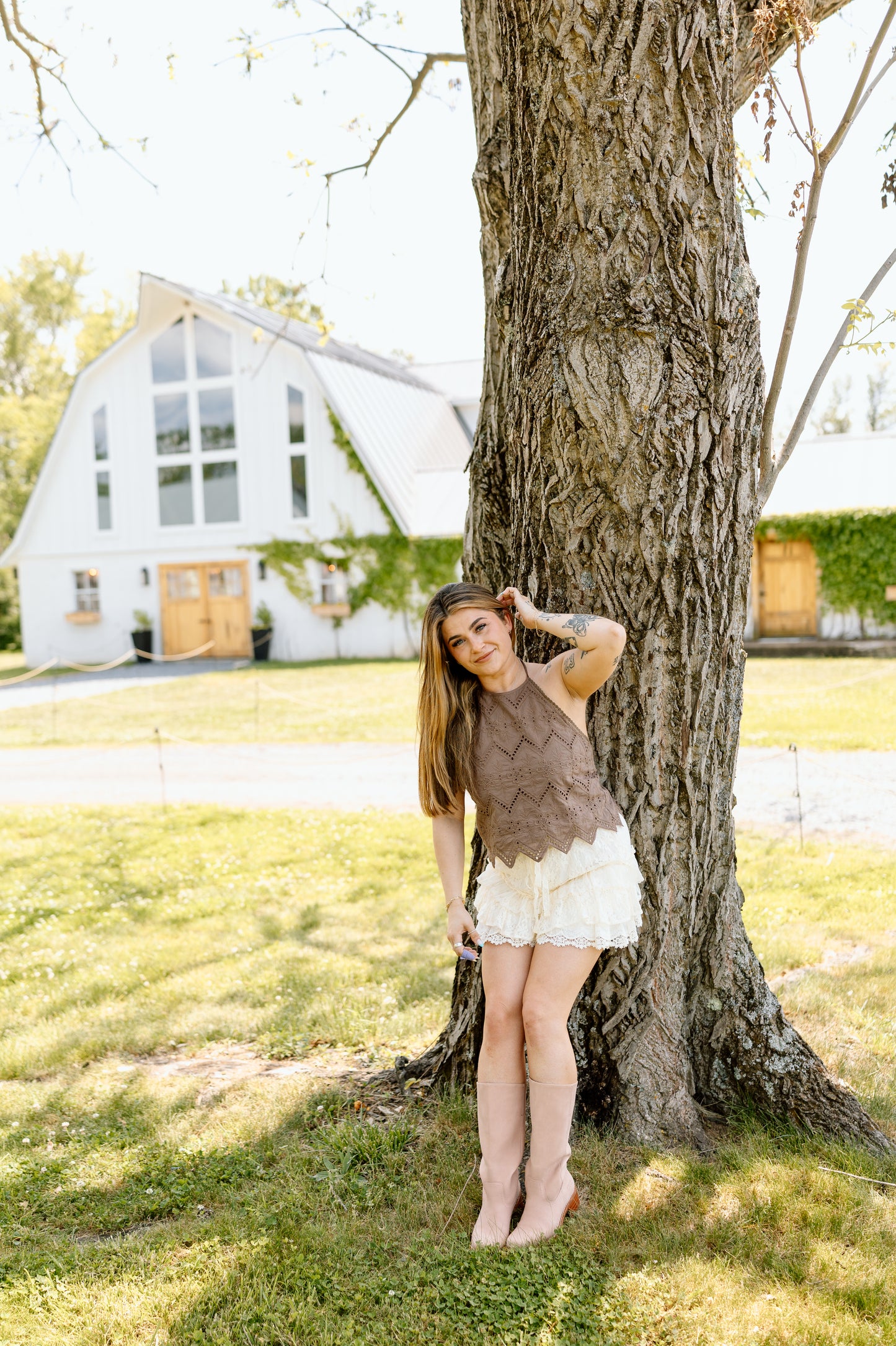 Remi Lace Tiered Short